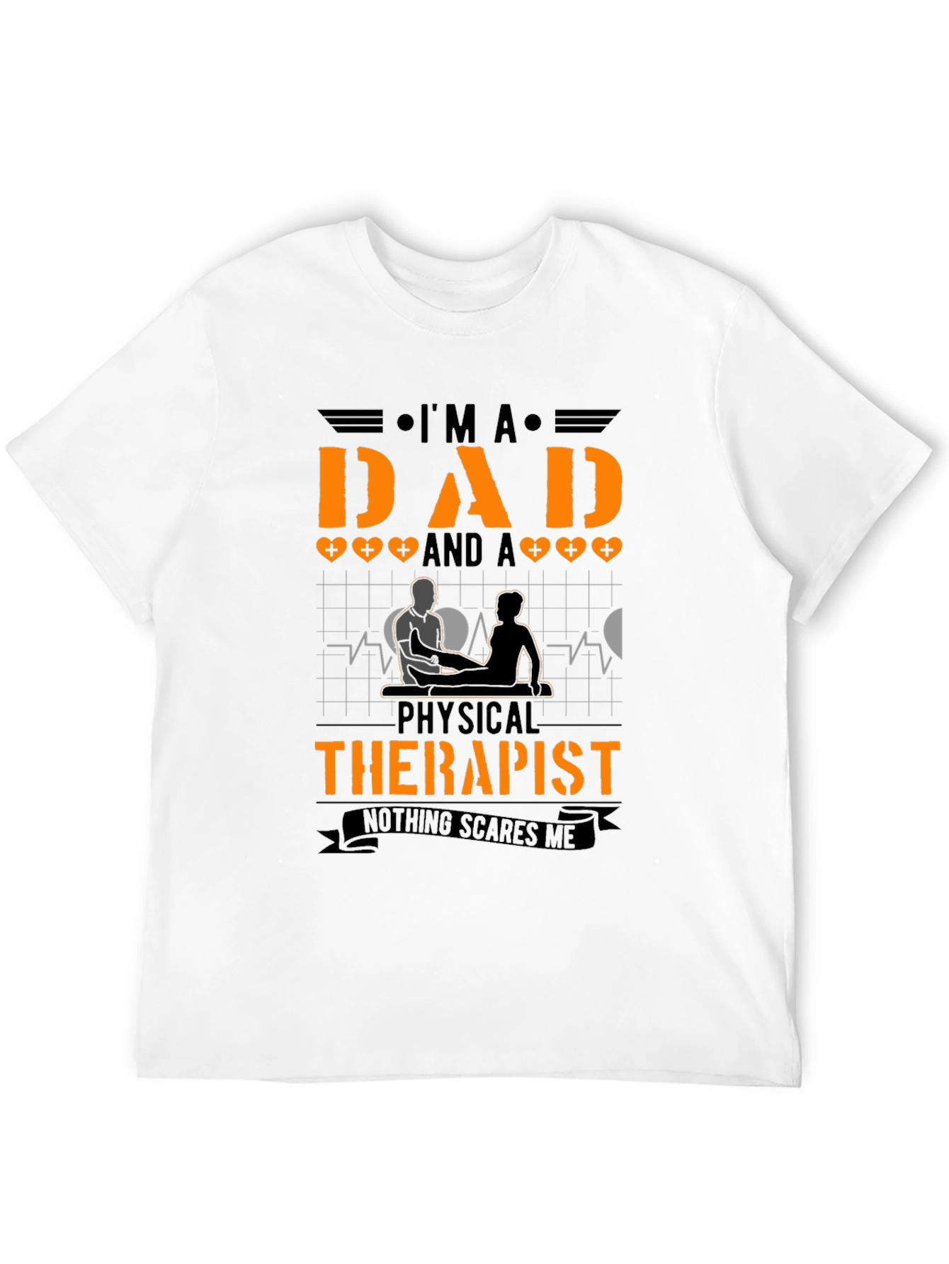 Black Dad Physical Therapist T-Shirt view 12