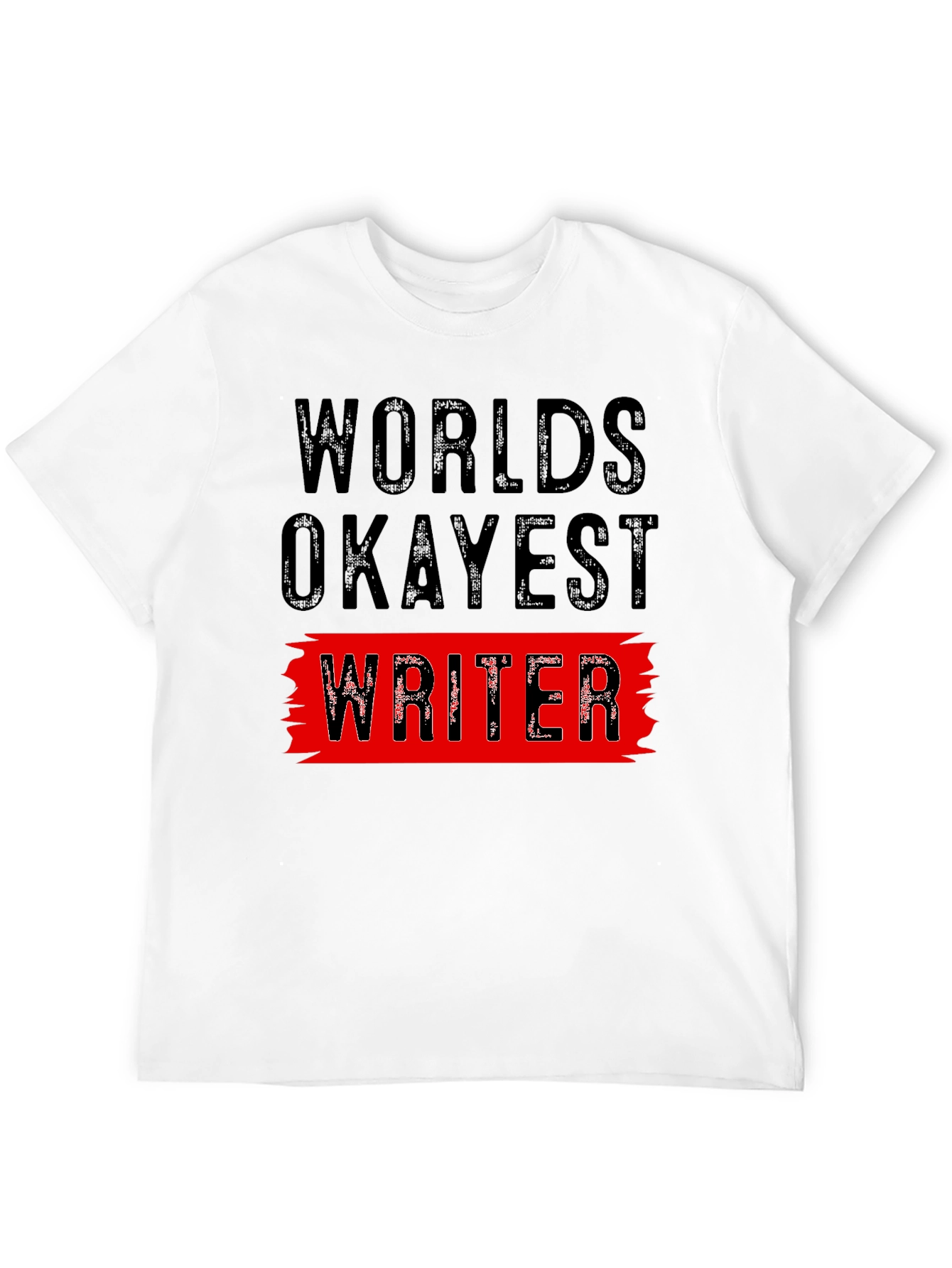 Black World's Okayest Writer Graphic Tee view 12
