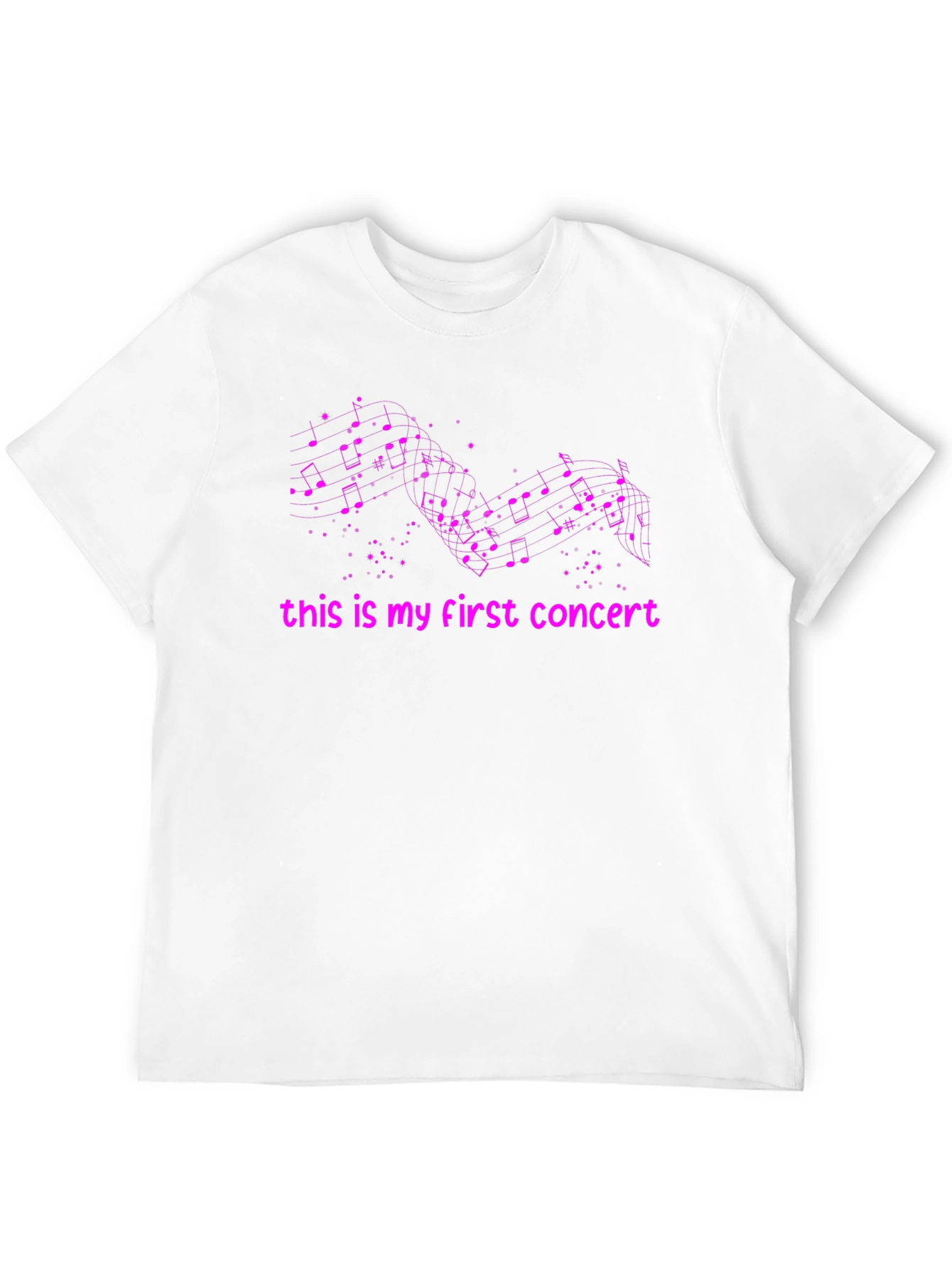 Black First Concert Music Note T-Shirt view 12