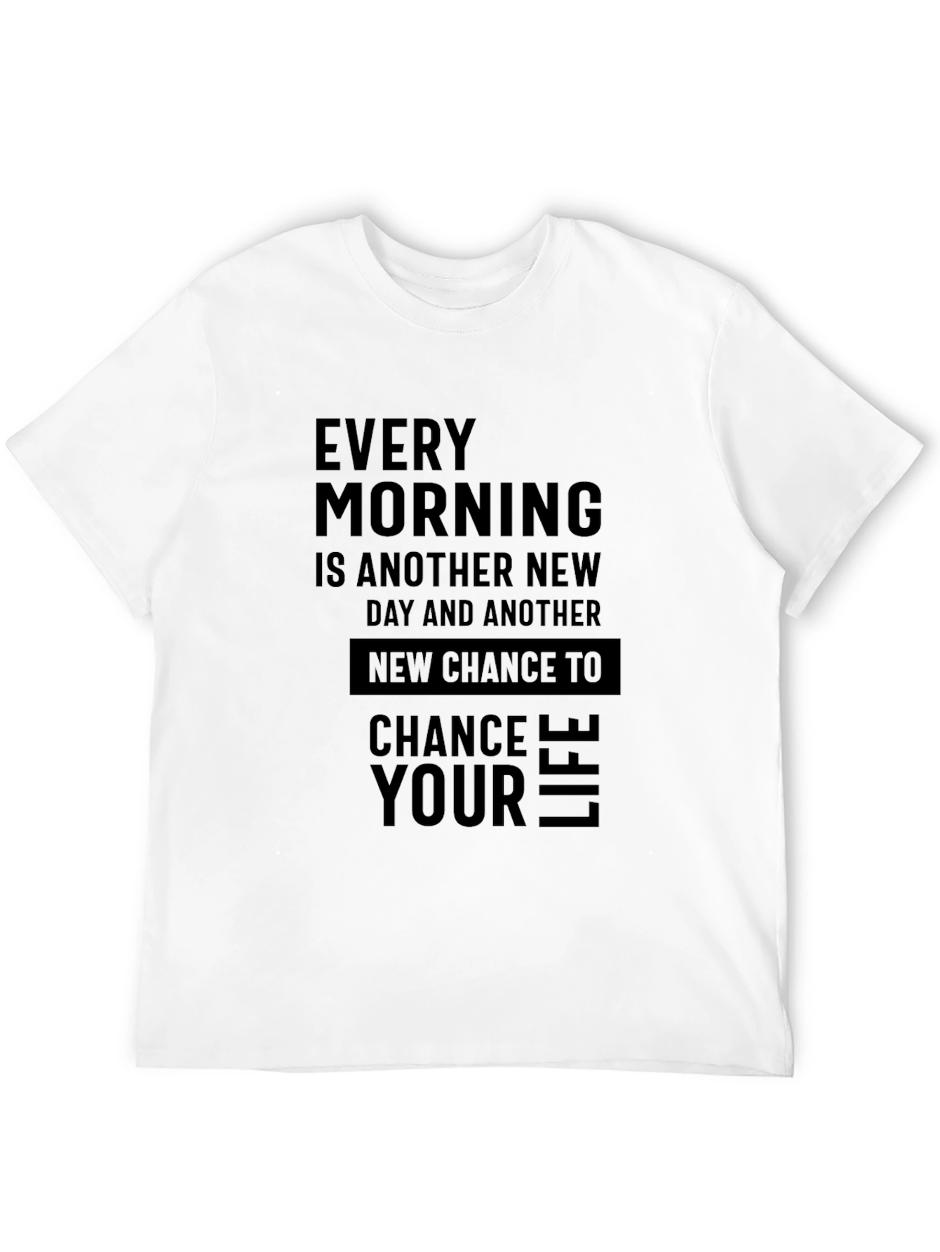 Black Inspirational Men's Black T-Shirt view 12