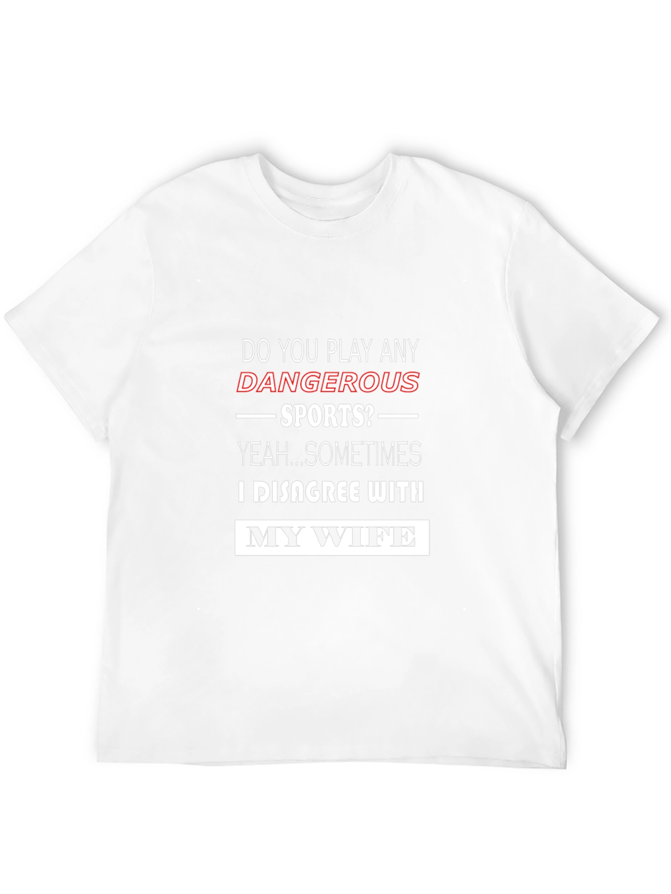 Black Humorous "Dangerous Sports" Graphic Tee view 12