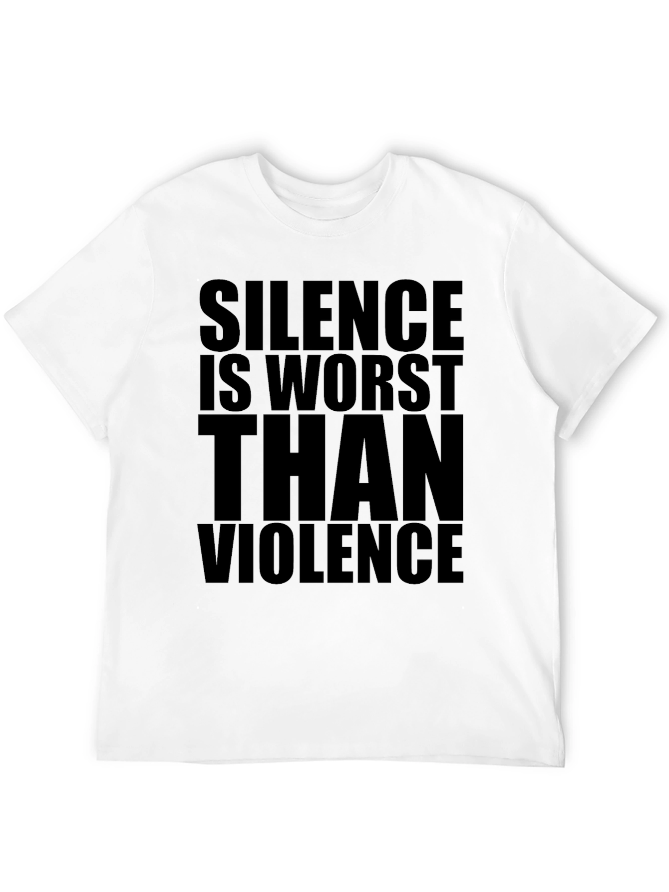 Black Silence Is Worst Than Violence Graphic Tee view 12
