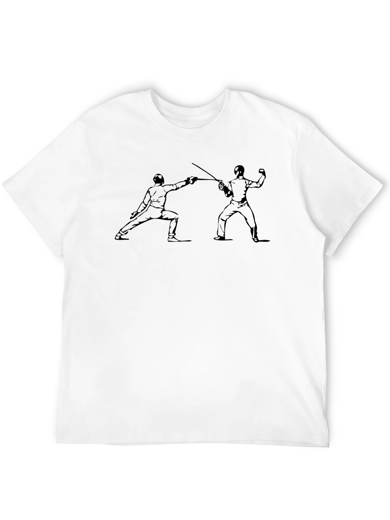 Black Fencing Sport Black Graphic Tee view 12