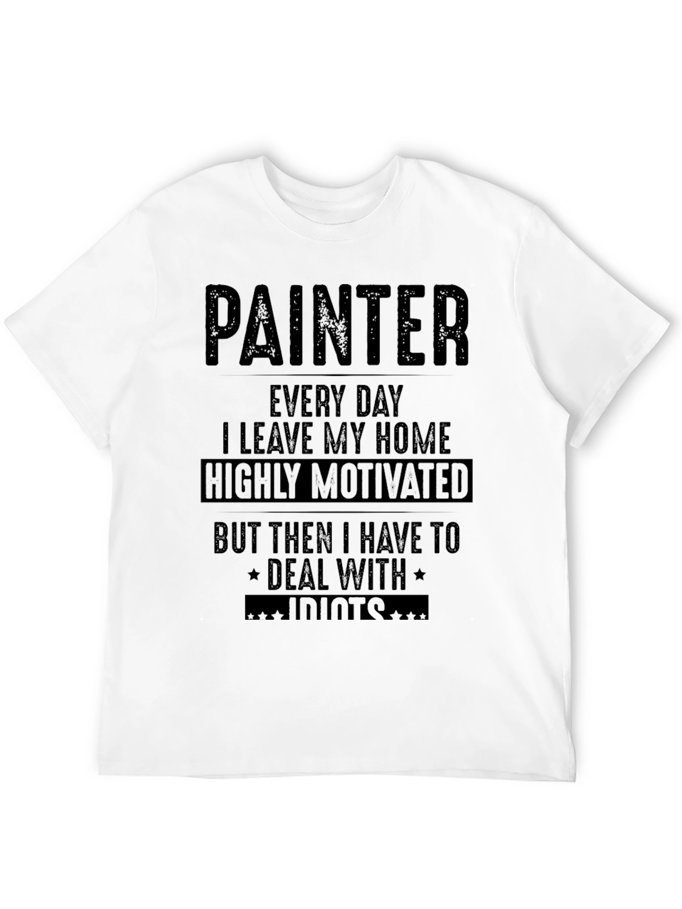 Painter Humorous Graphic T-Shirt - 12