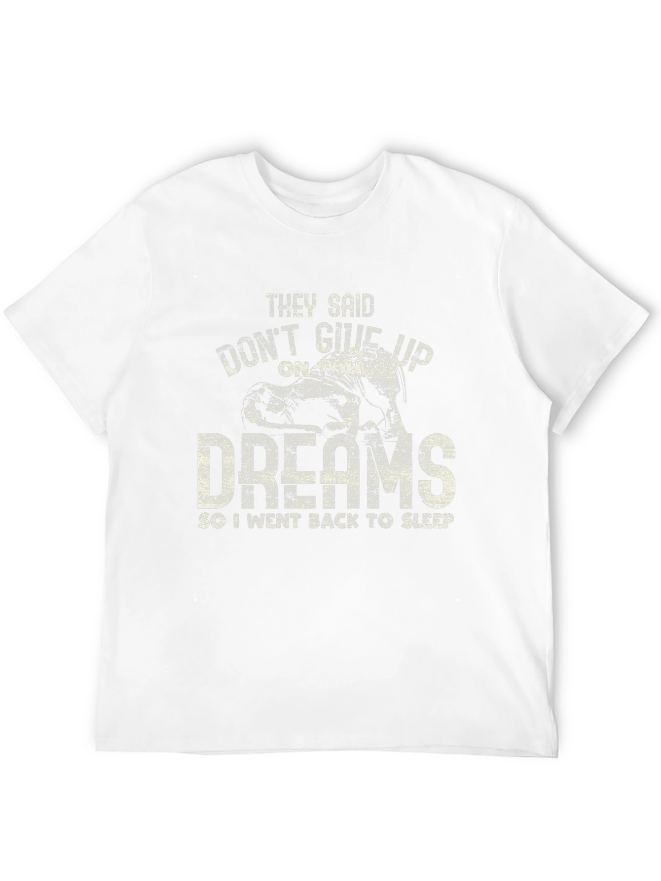 Black Funny Dreams Sleep T-Shirt view 12
