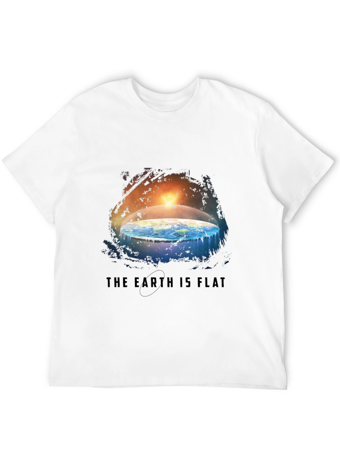 Black Flat Earth Graphic Tee view 12