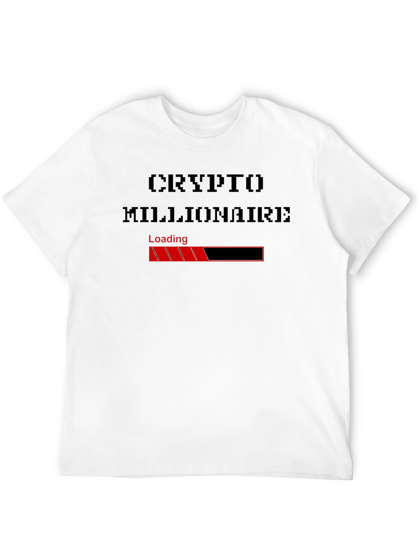Black Crypto Millionaire Loading T-Shirt - Black view 12