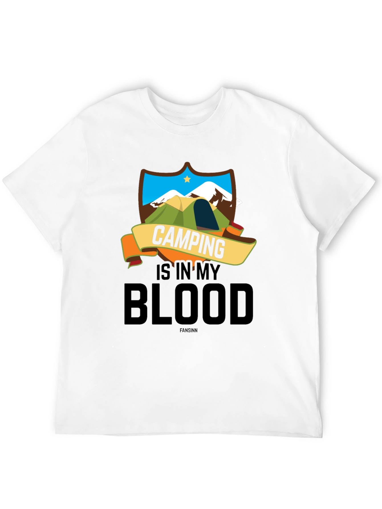 Black Camping Is In My Blood T-Shirt view 12