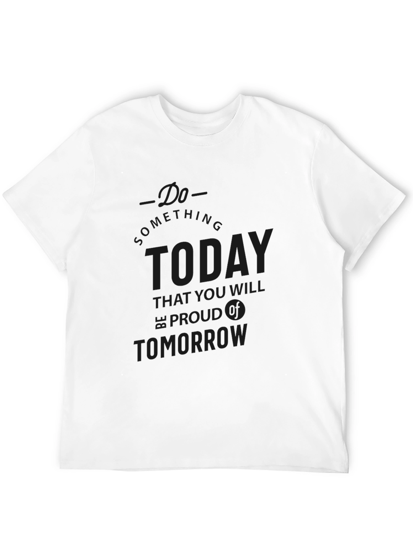 Black Motivational Black Graphic T-Shirt view 12