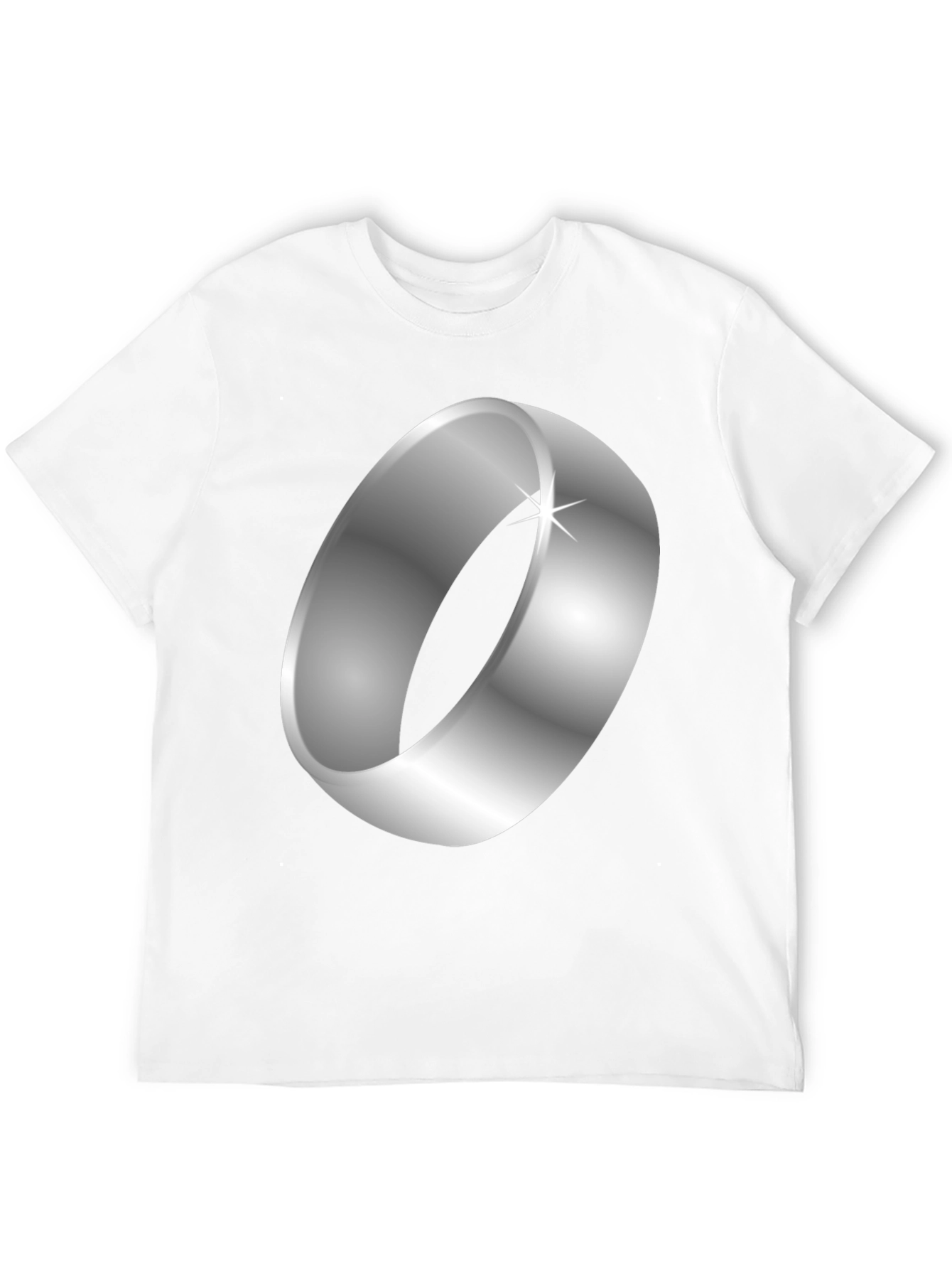 Black Ring Graphic Black T-Shirt view 12