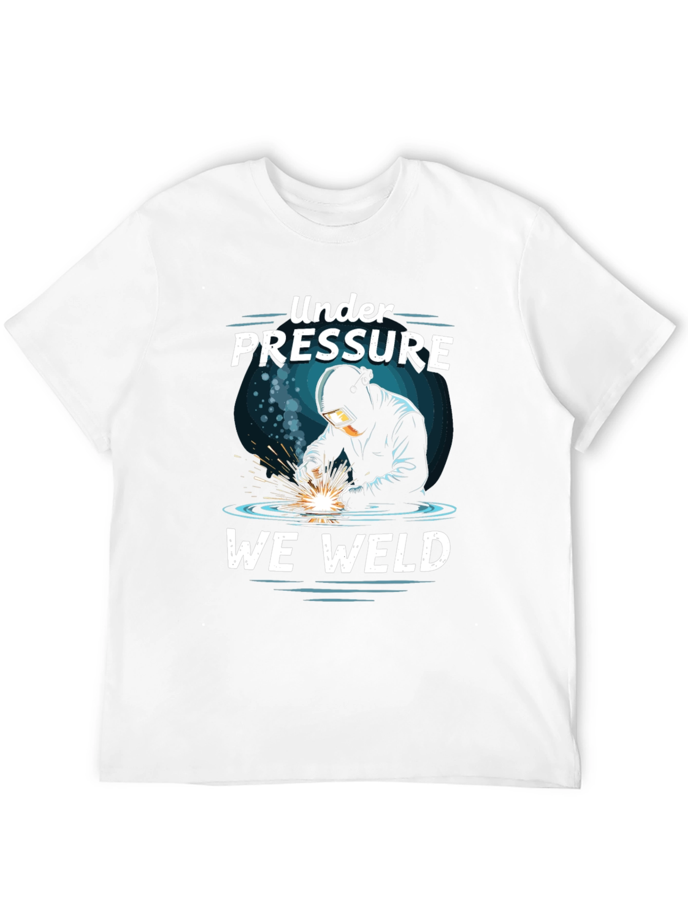 Black Under Pressure We Weld Graphic T-Shirt view 12