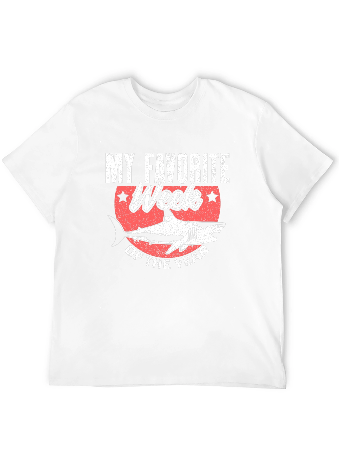 Black My Favorite Week of The Year Shark T-Shirt view 12