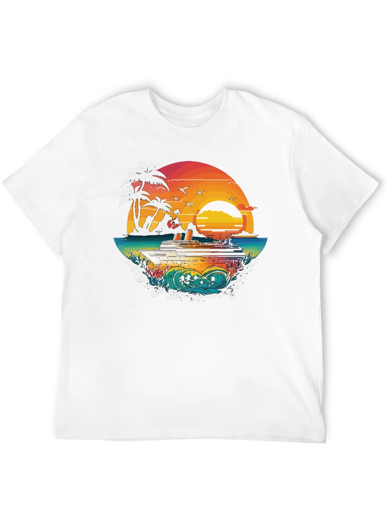 Tropical Cruise Graphic Tee - Island Vibes - 12