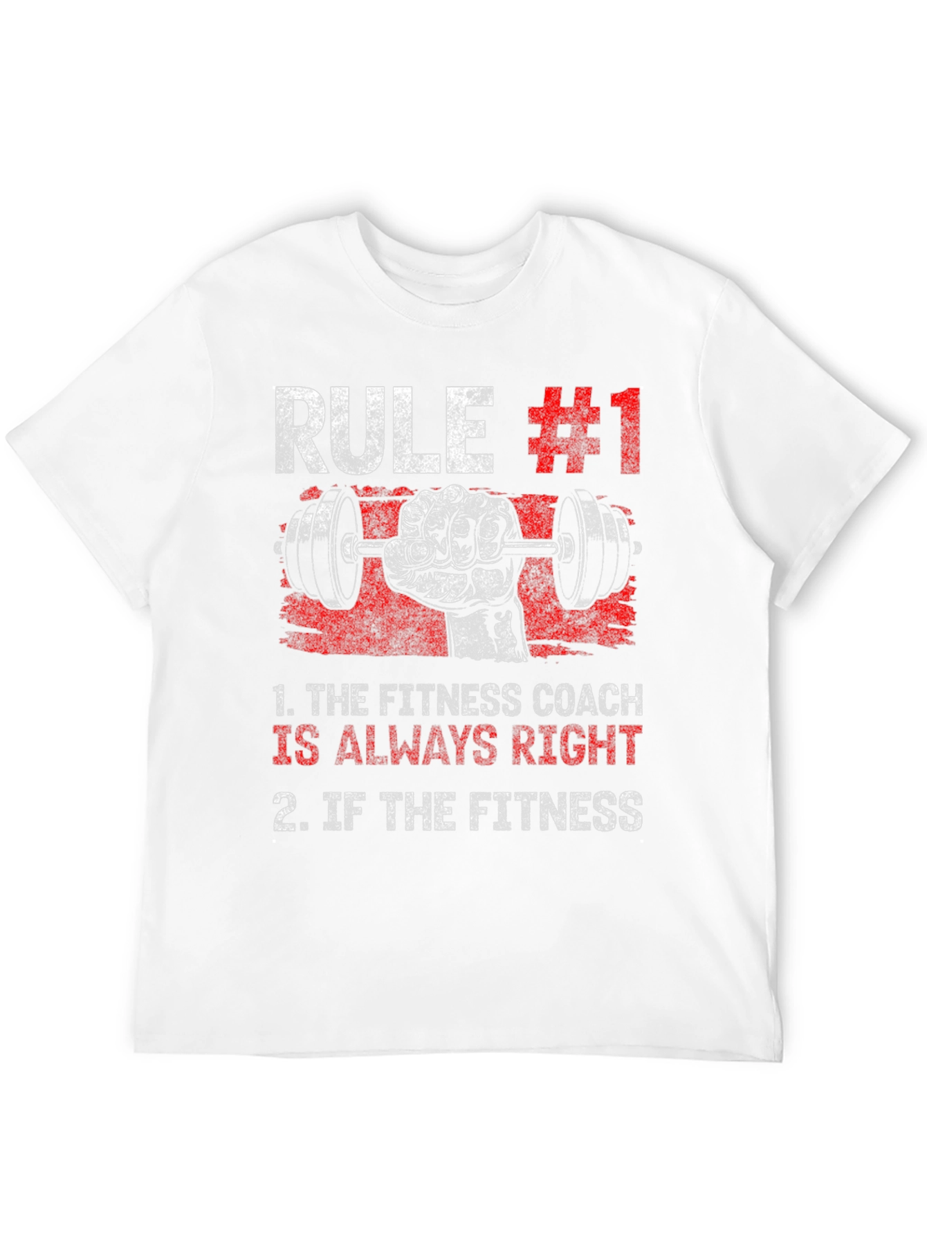 Black Rule #1 Fitness Coach T-Shirt - Workout Gym Tee view 12