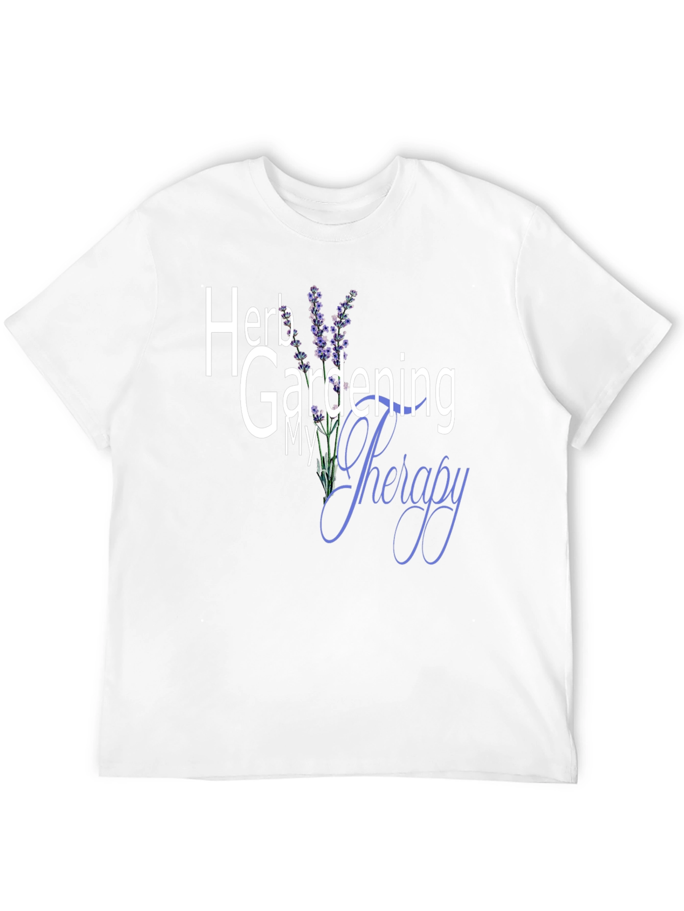Black Herb Gardening My Therapy Graphic Tee view 12