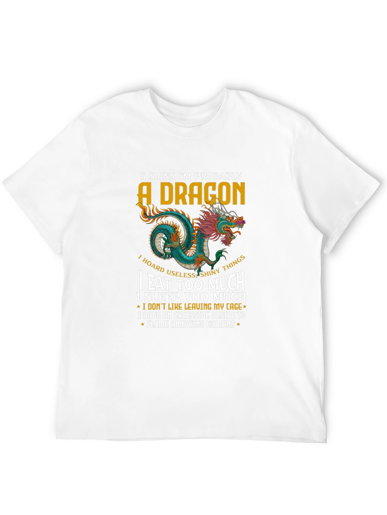 Black 5 Signs Dragon Graphic T-Shirt view 12