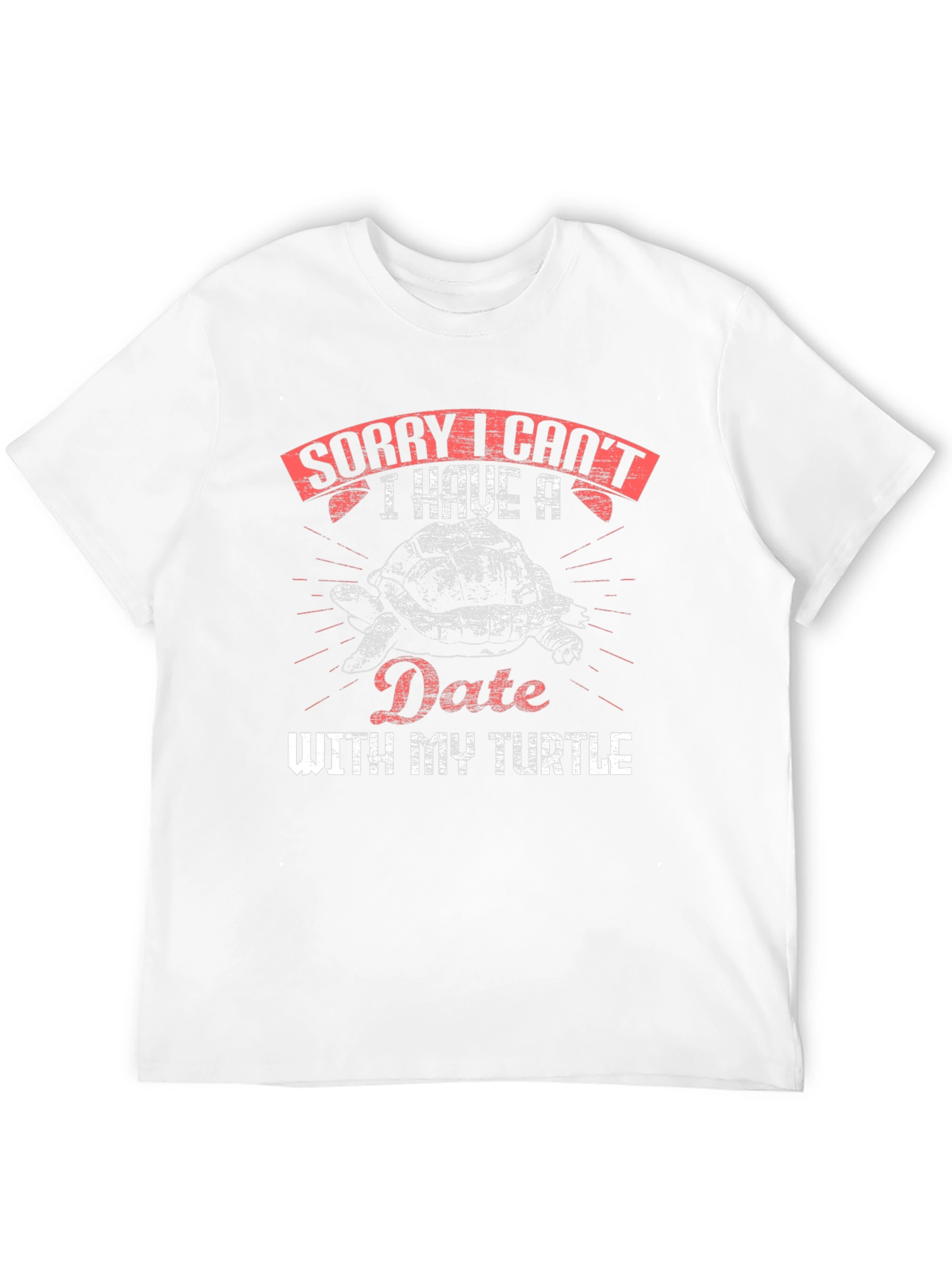 Black Sorry I Can't Date With My Turtle Graphic T-Shirt view 12