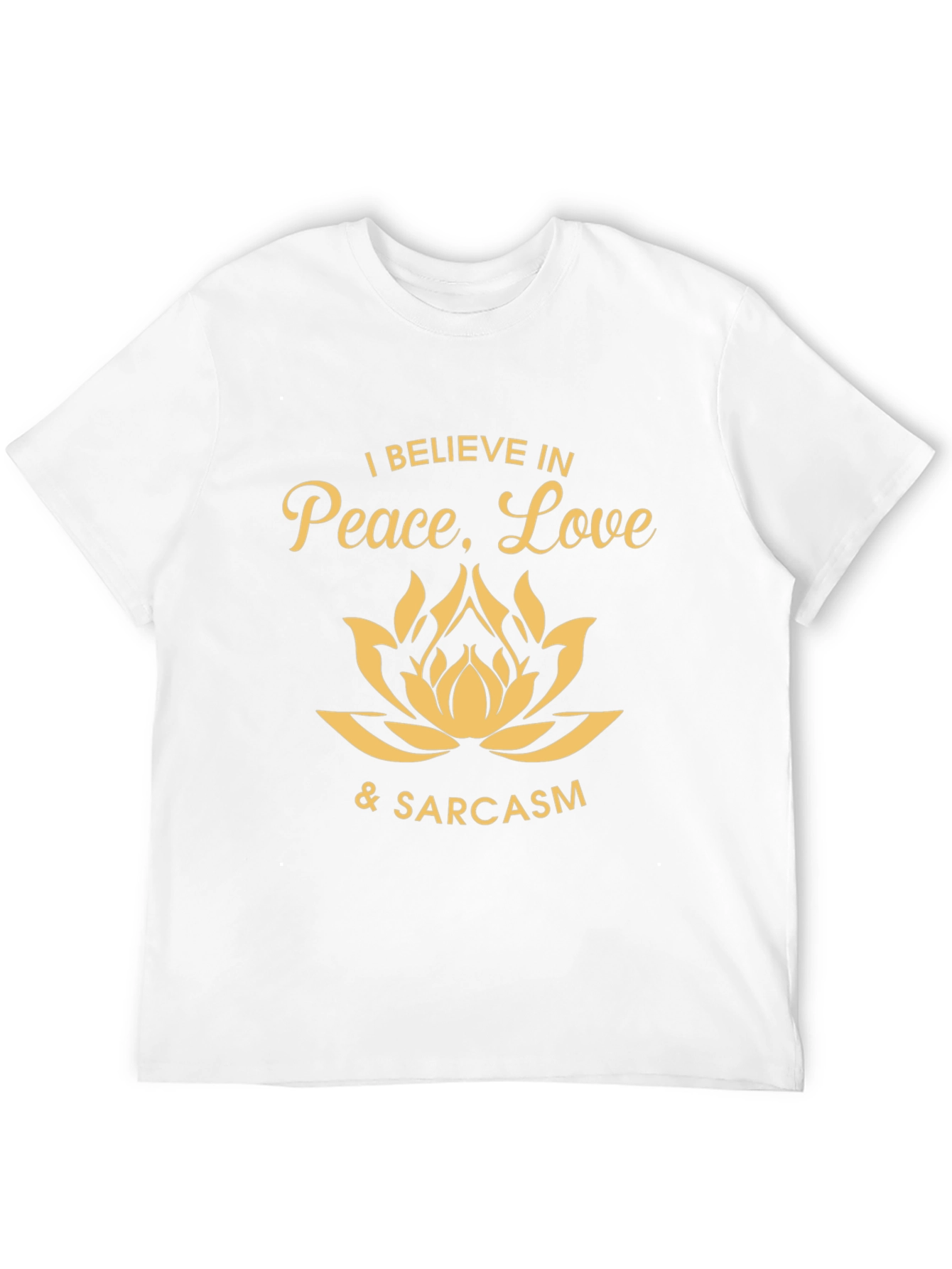Black Peace Love & Sarcasm Graphic Tee - Black view 12