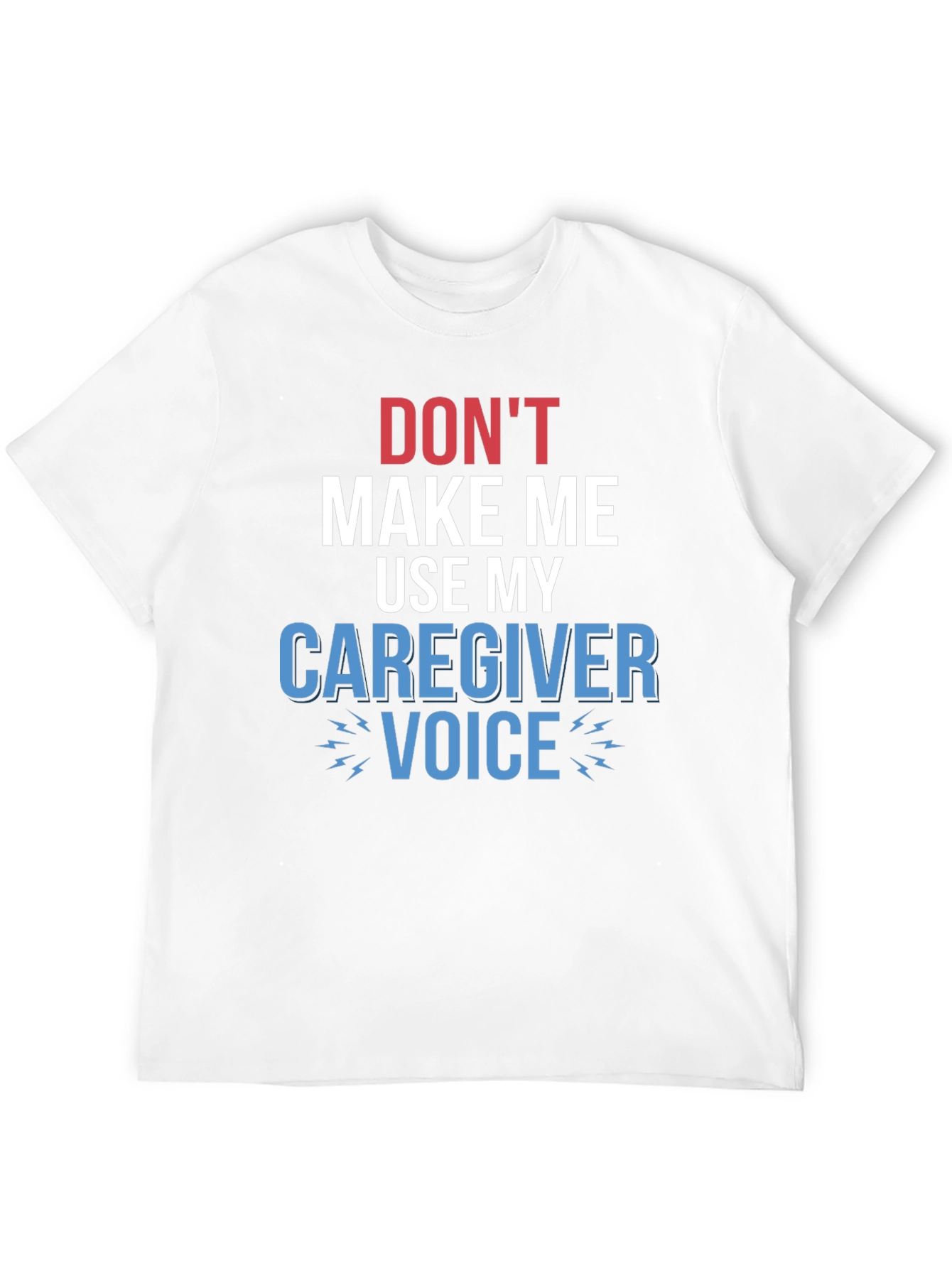Black Caregiver Voice T-Shirt - Funny Graphic Tee view 12