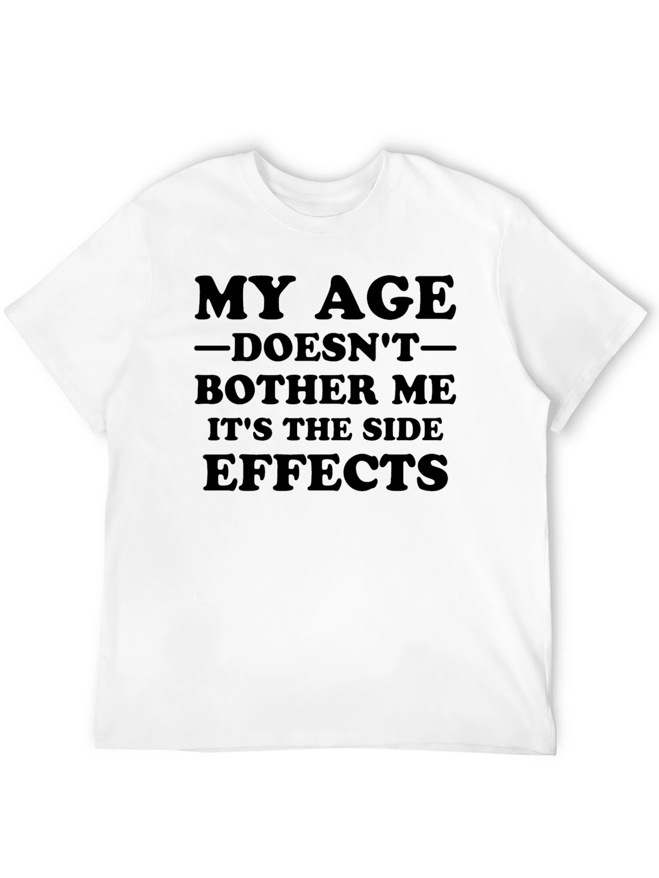 Black Funny My Age Doesn't Bother Me T-Shirt view 12