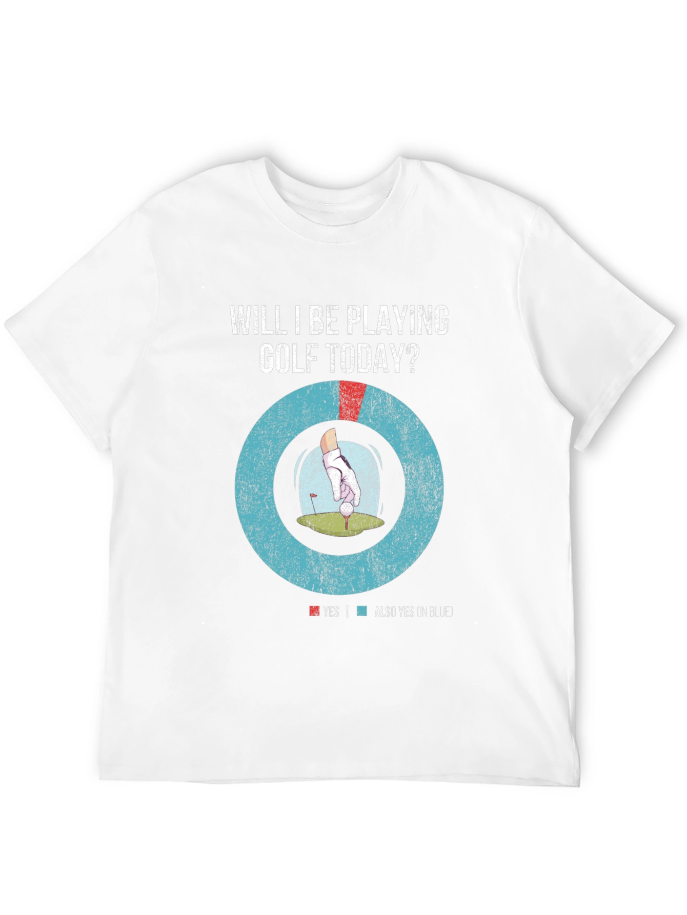 Black Funny Golf T-Shirt - Will I Be Playing Golf Today? view 12