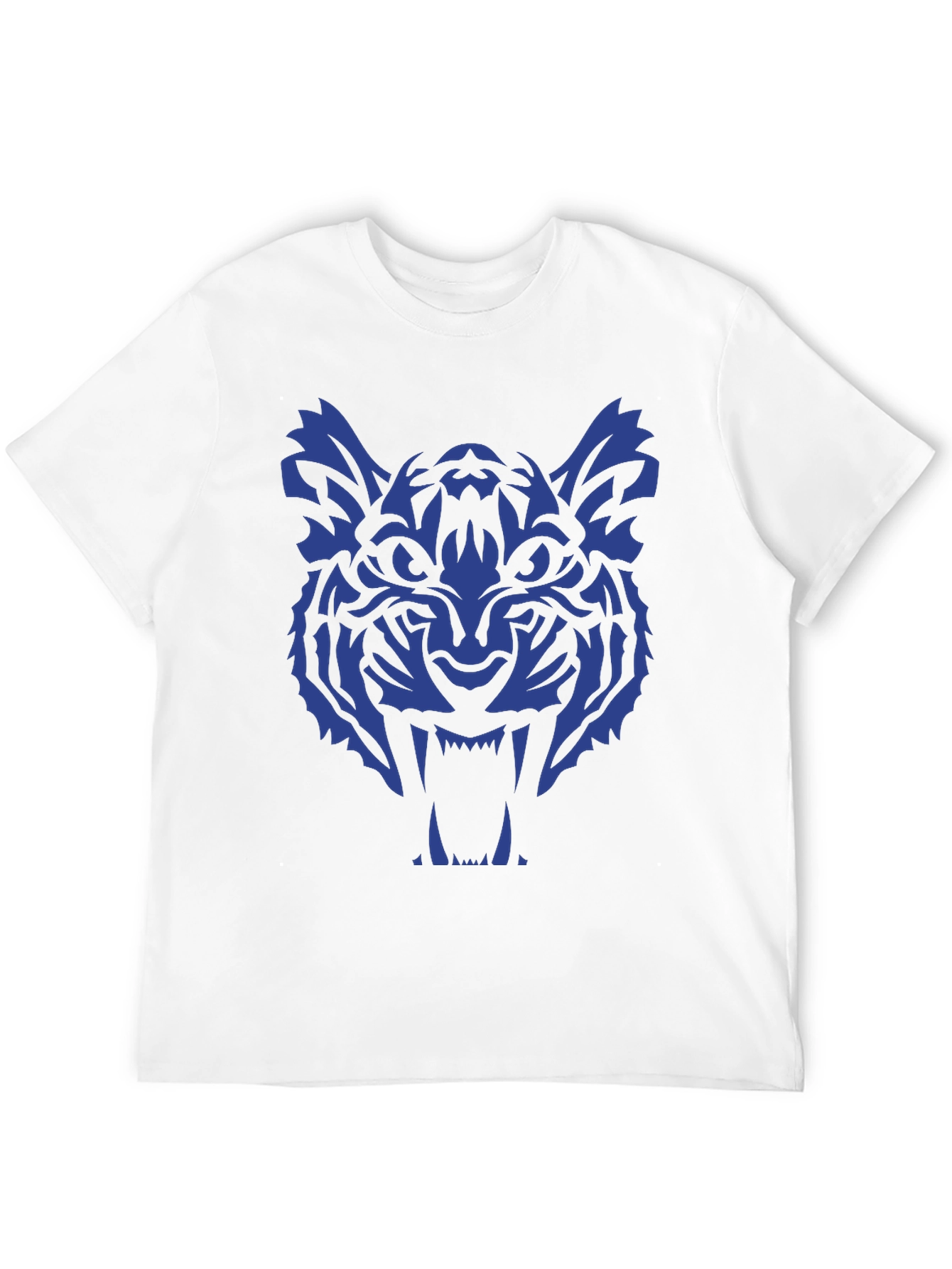 Black Tiger Graphic Tee - Bold Blue Design view 12