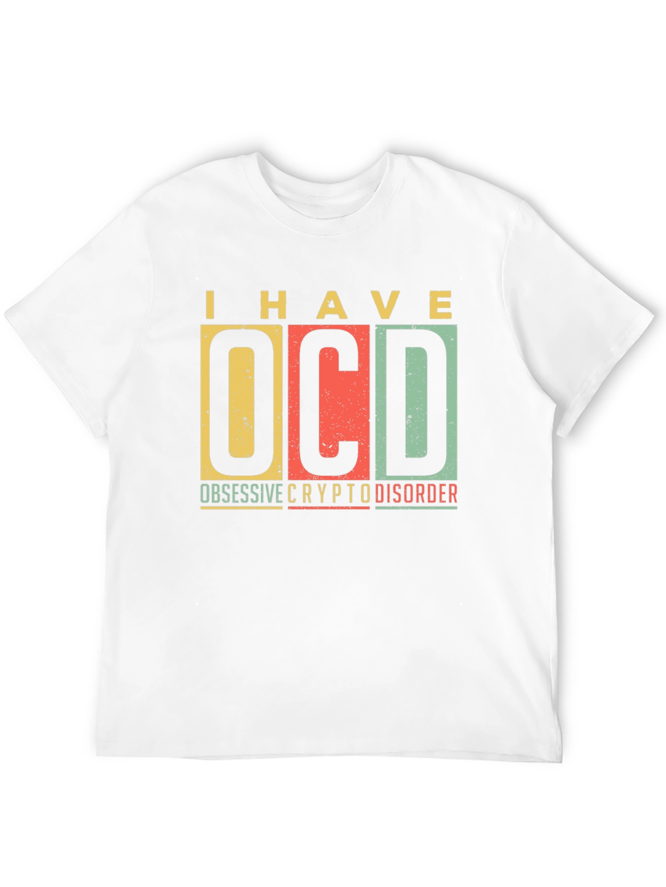 Black OCD Crypto Disorder Graphic Tee view 12