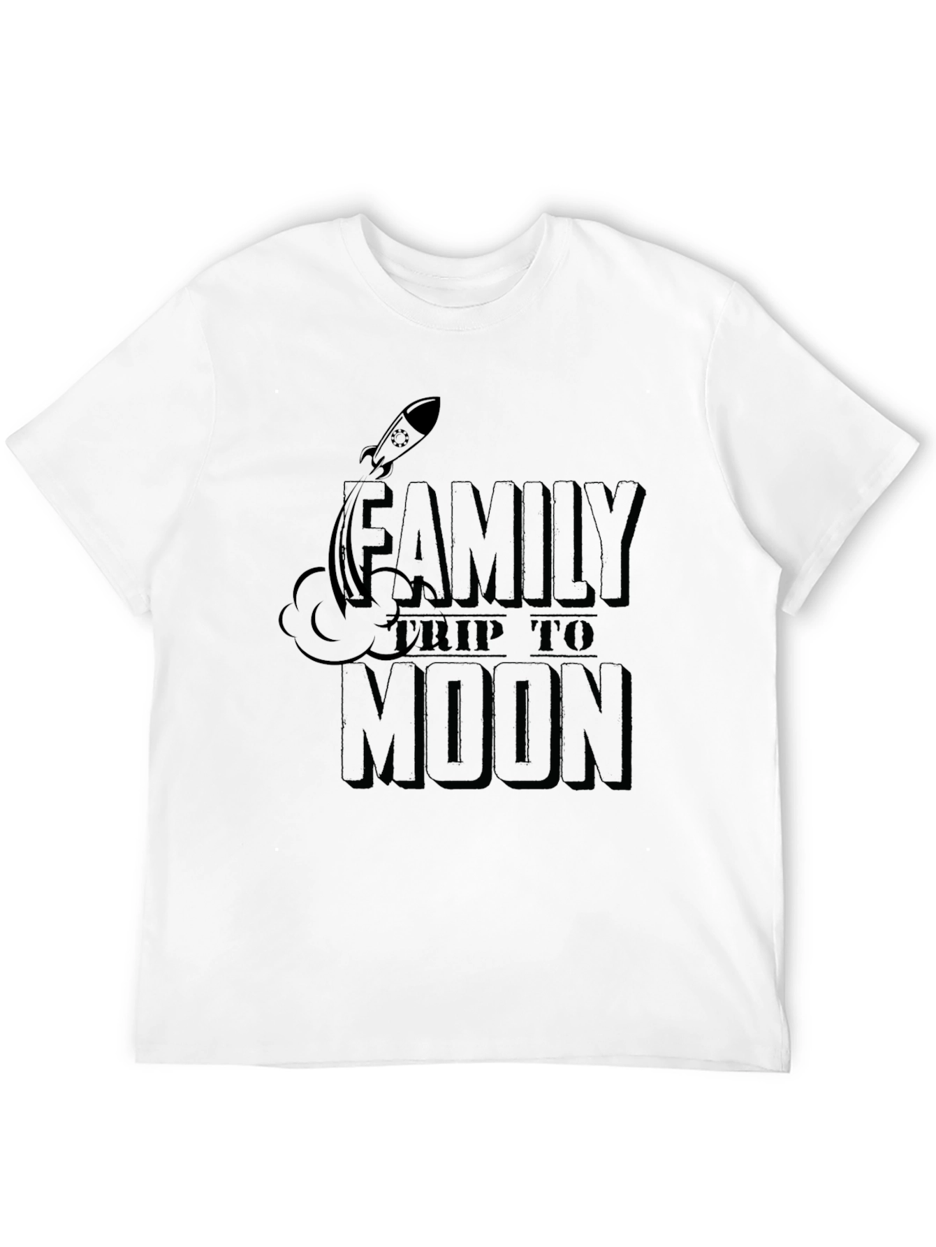 Black Family Trip to Moon Graphic T-Shirt view 12