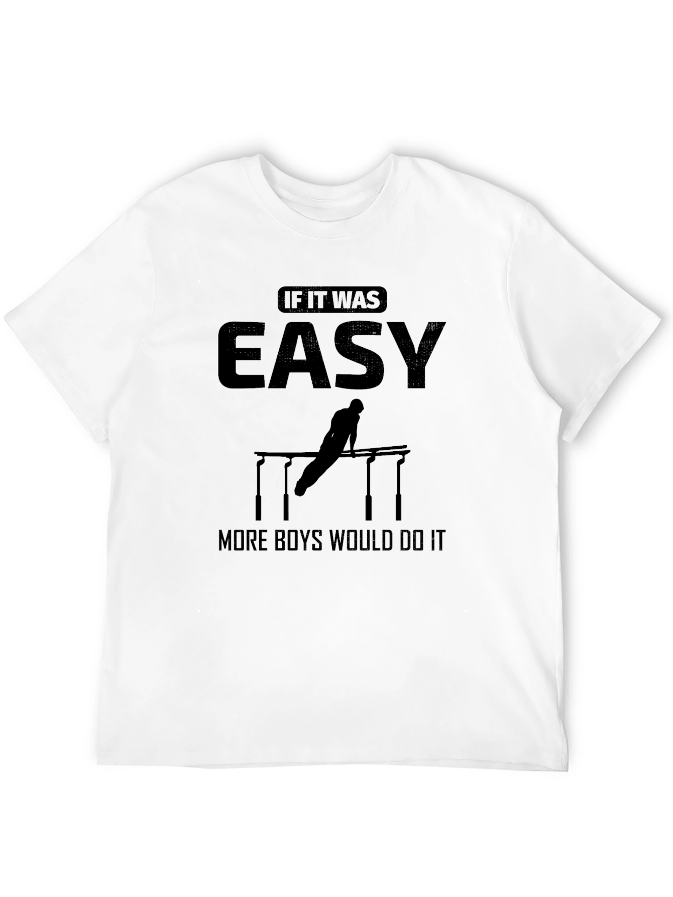 Black If It Was Easy T-Shirt view 12