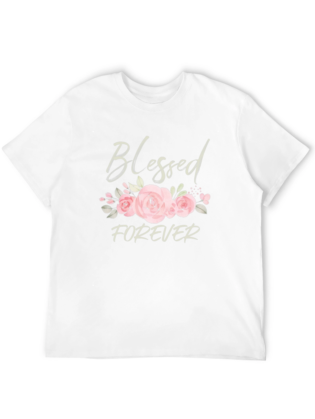 Black Blessed Forever Floral Graphic Tee - Black view 12