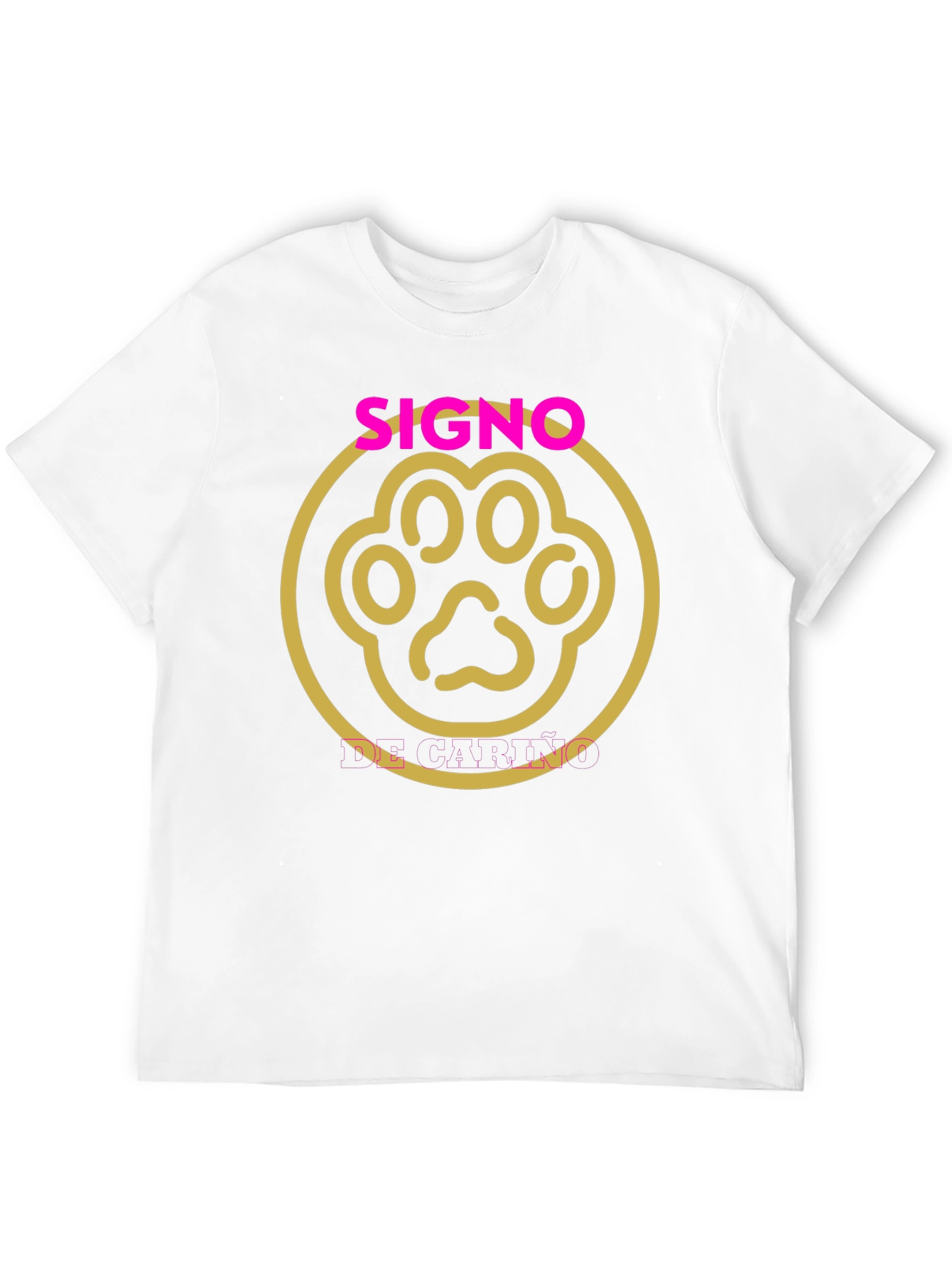 Black Zodiac Sign Pet Paw Print Black T-Shirt view 12