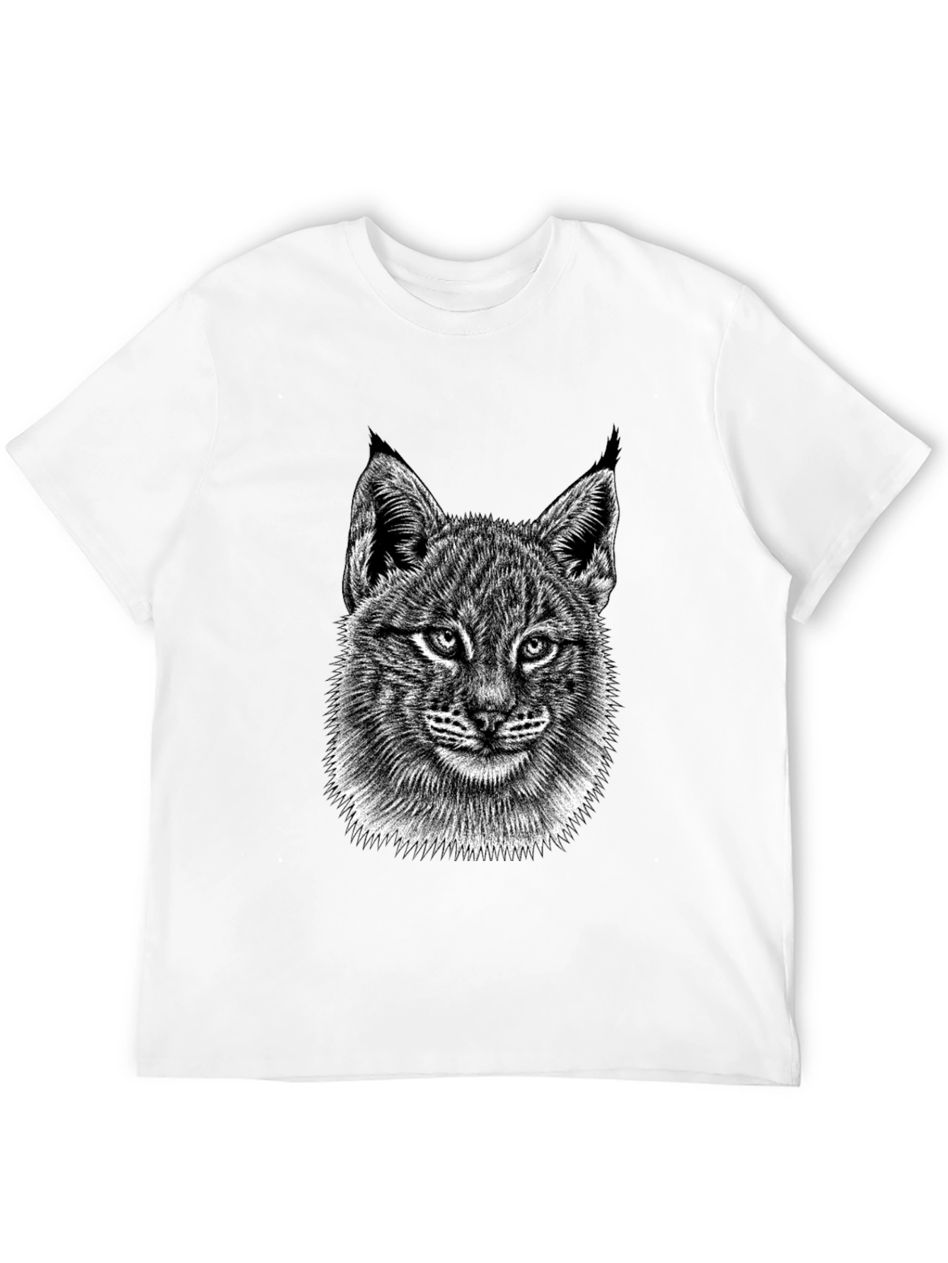 Black Bobcat Graphic Tee - Stylish Animal Print Shirt view 12