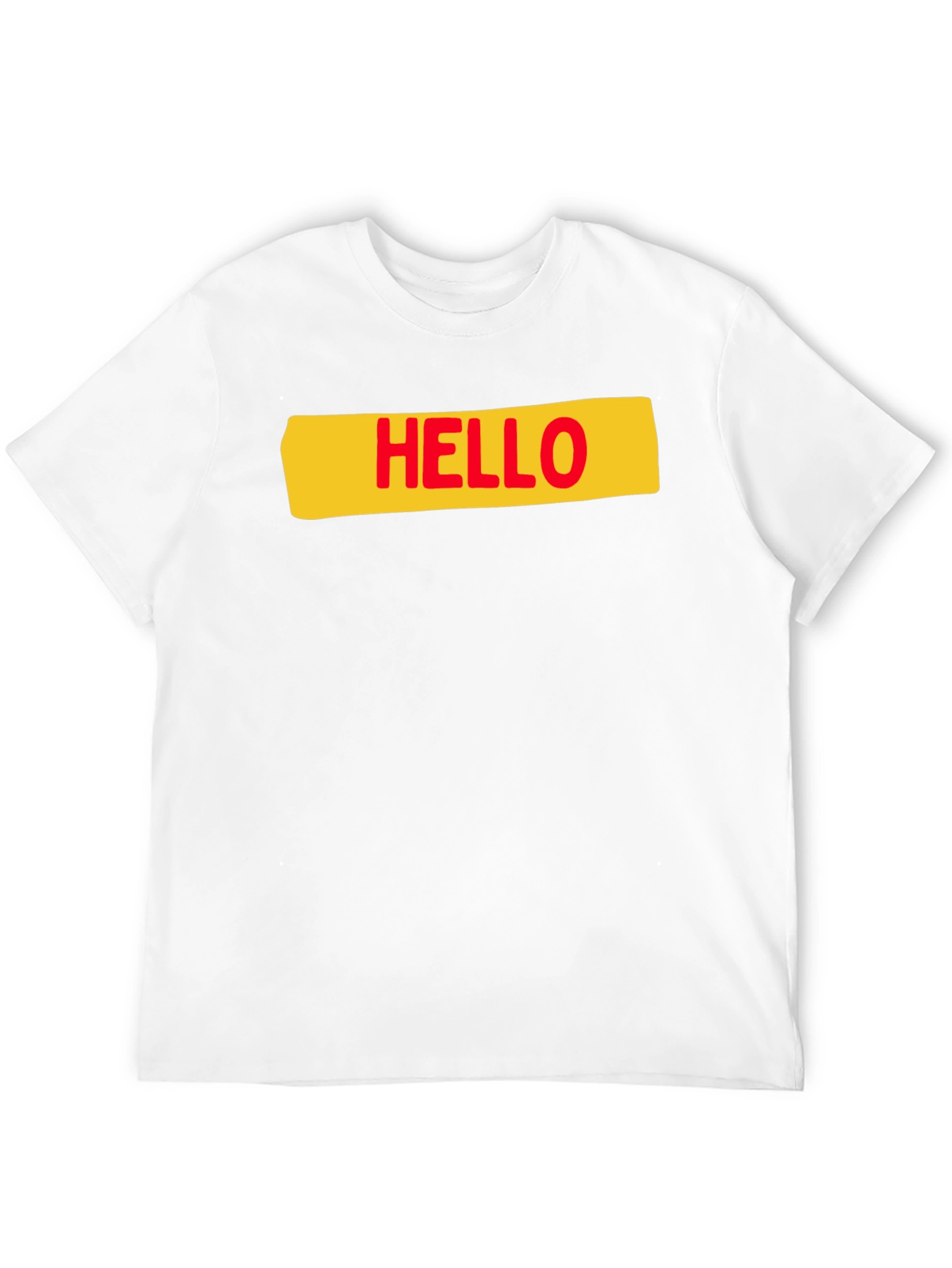 Black Hello T-Shirt - Casual Graphic Tee view 12