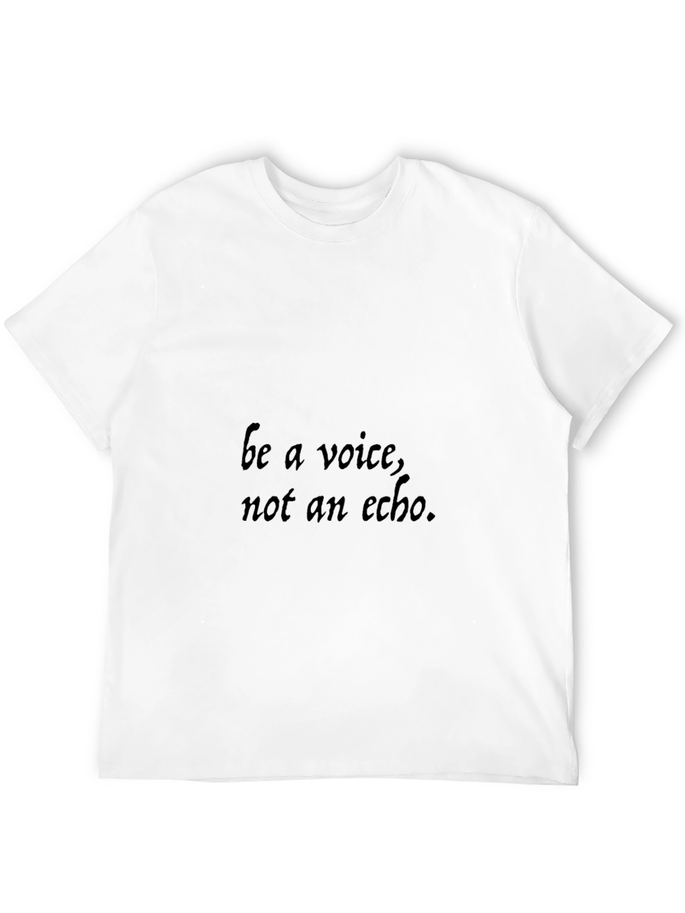 Black Be a Voice Tee - Empowering Black Graphic T-Shirt view 12