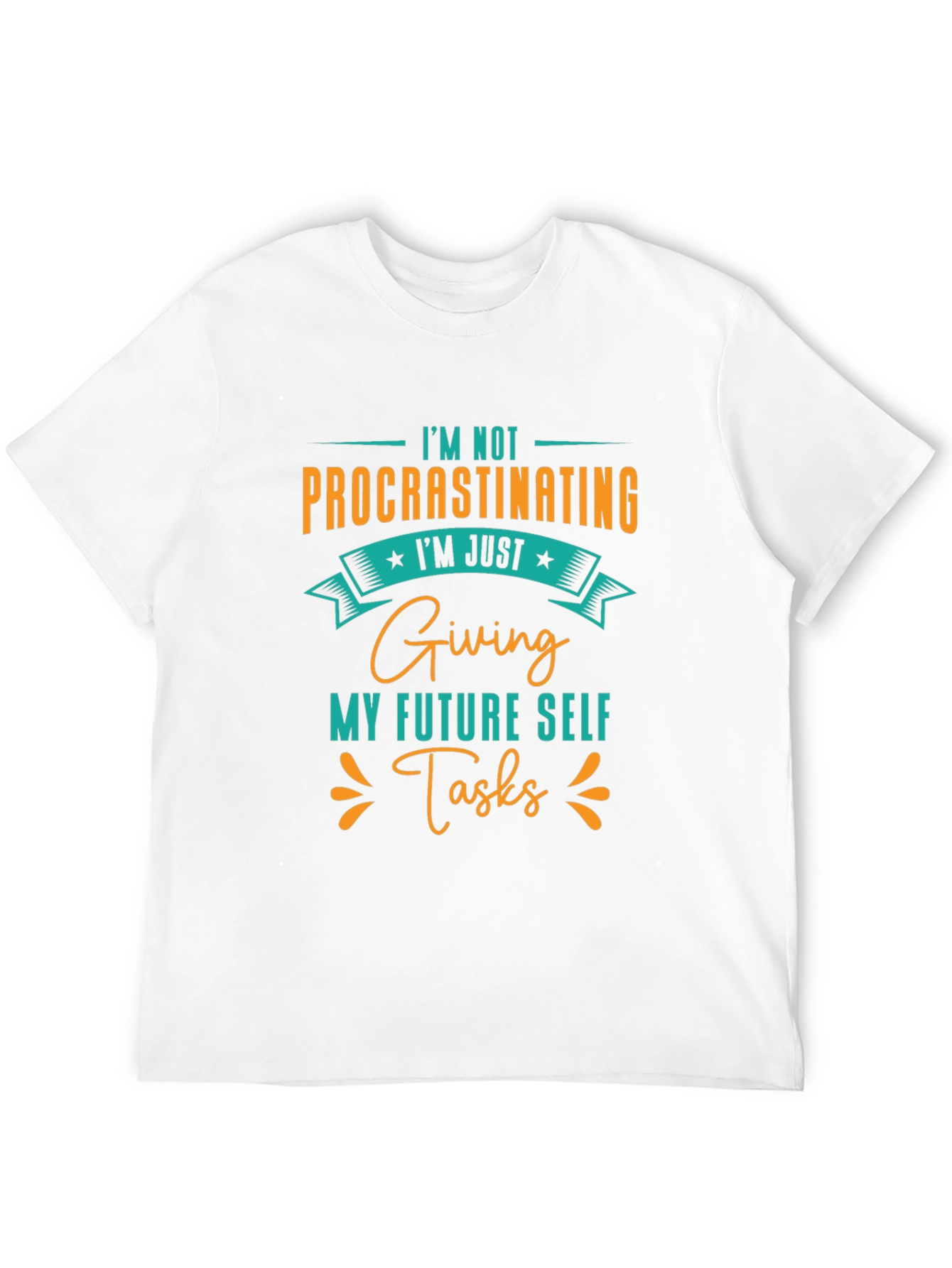 Black Procrastinating Graphic Tee - Funny Slogan T-Shirt view 12