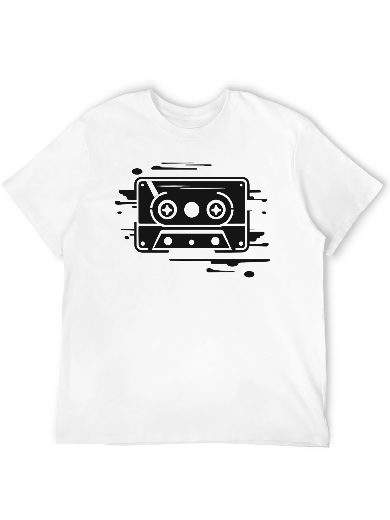 Black Classic Black Men's T-Shirt: Versatile Comfort view 12