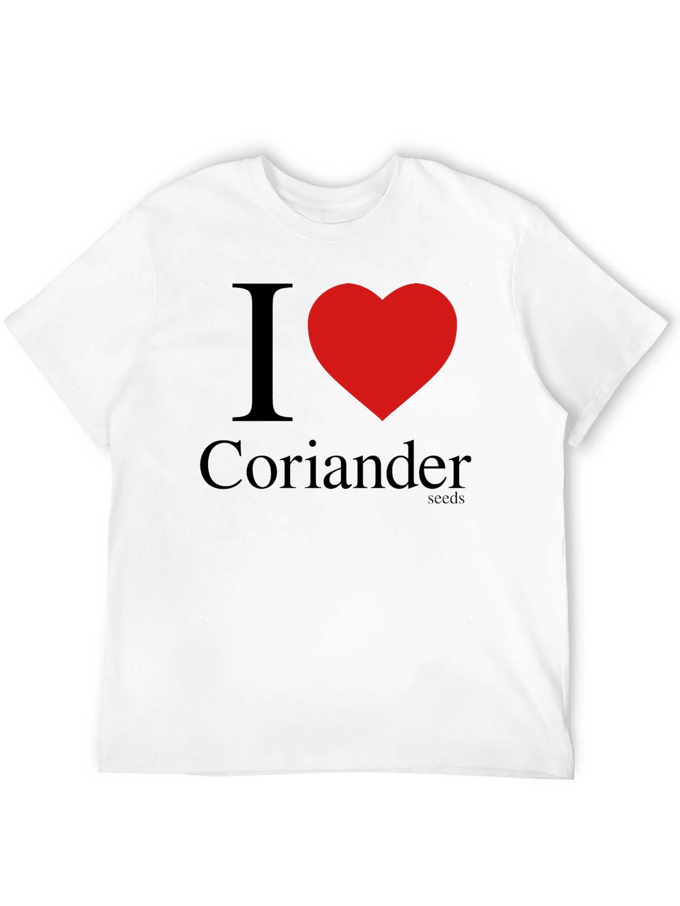 Black I Heart Coriander Seeds Black T-Shirt view 12