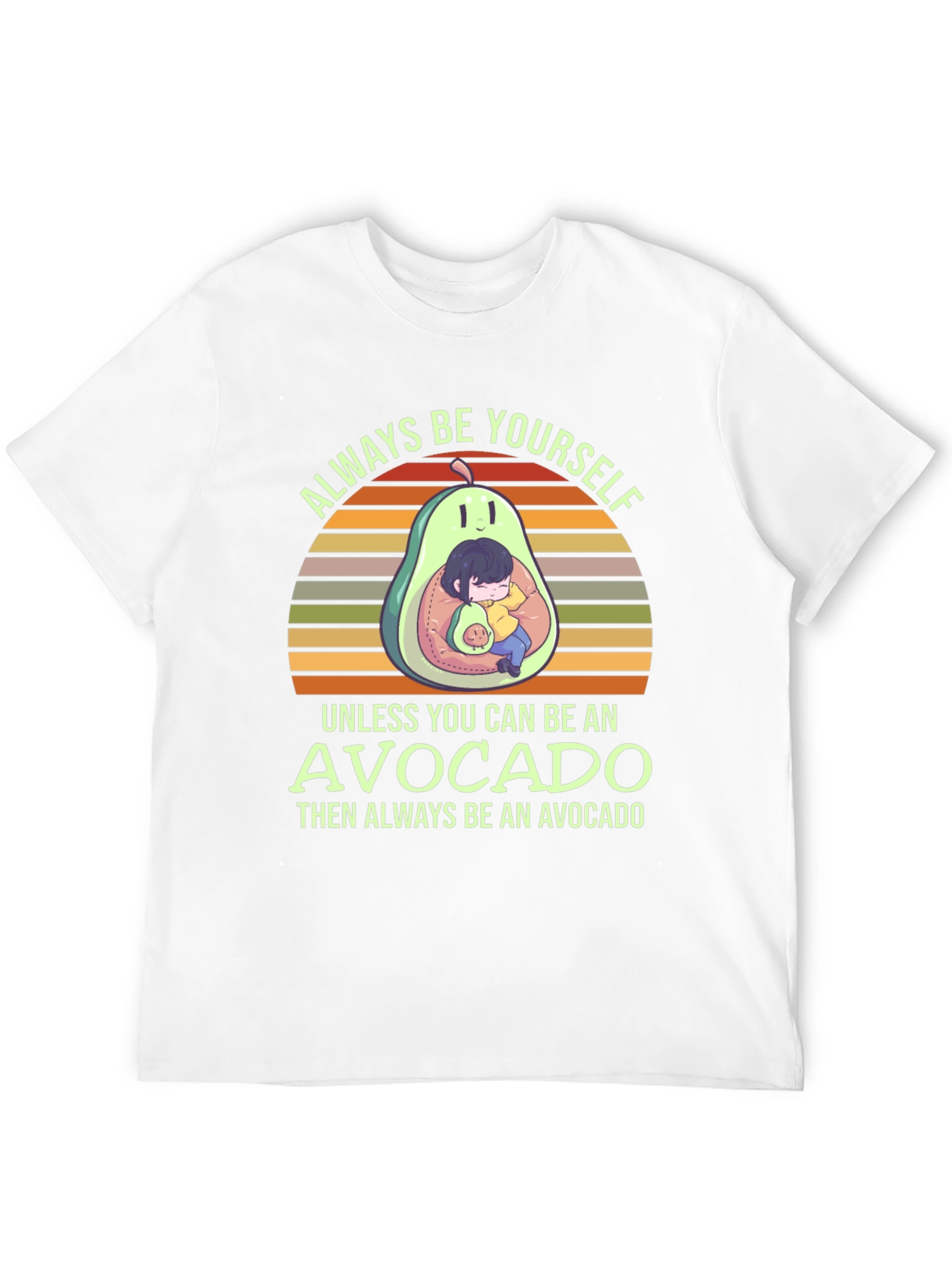 Black Always Be Yourself Avocado T-Shirt view 12
