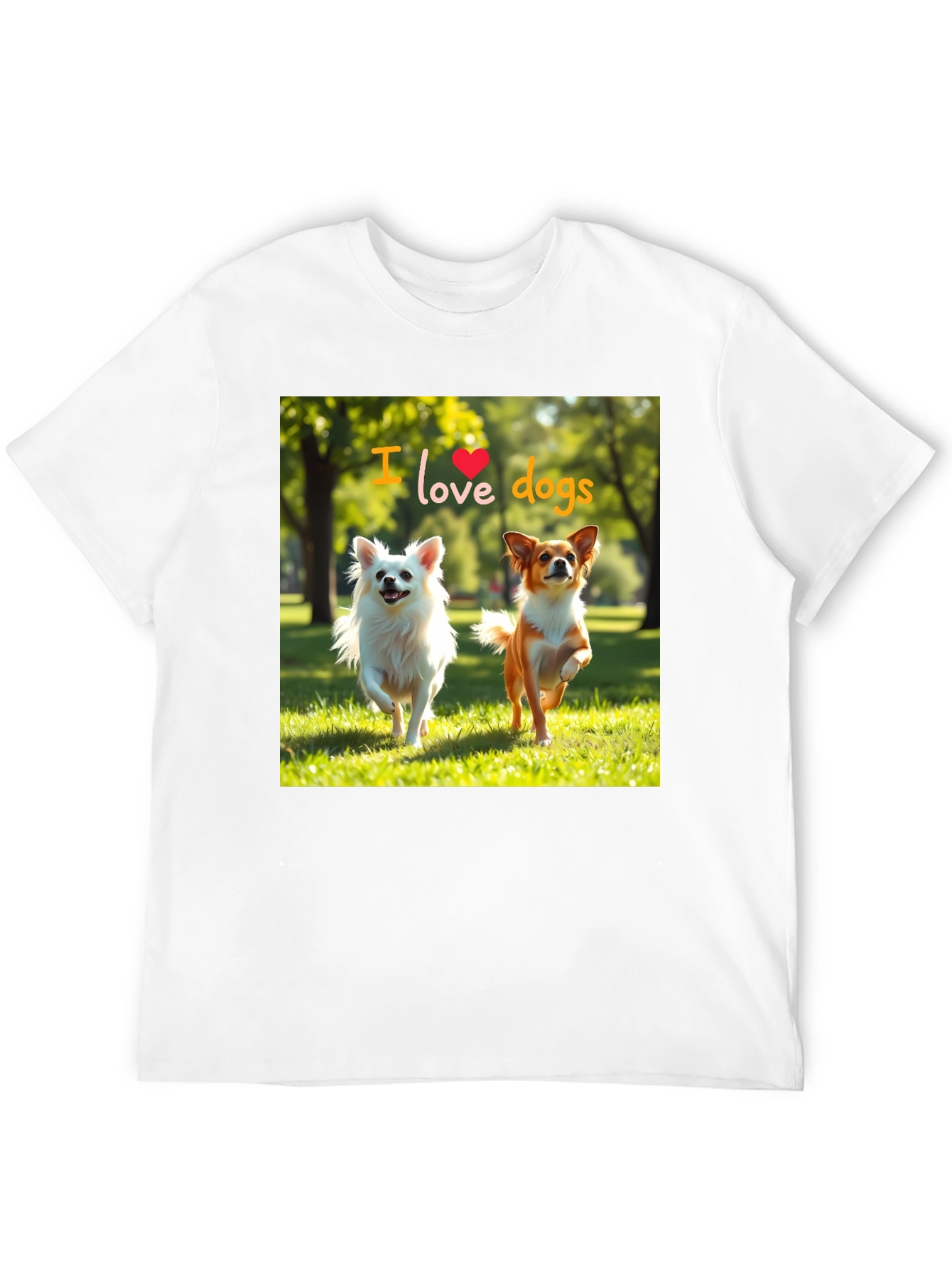 Black I Love Dogs Graphic Tee - Cute Pet Lover Shirt view 12