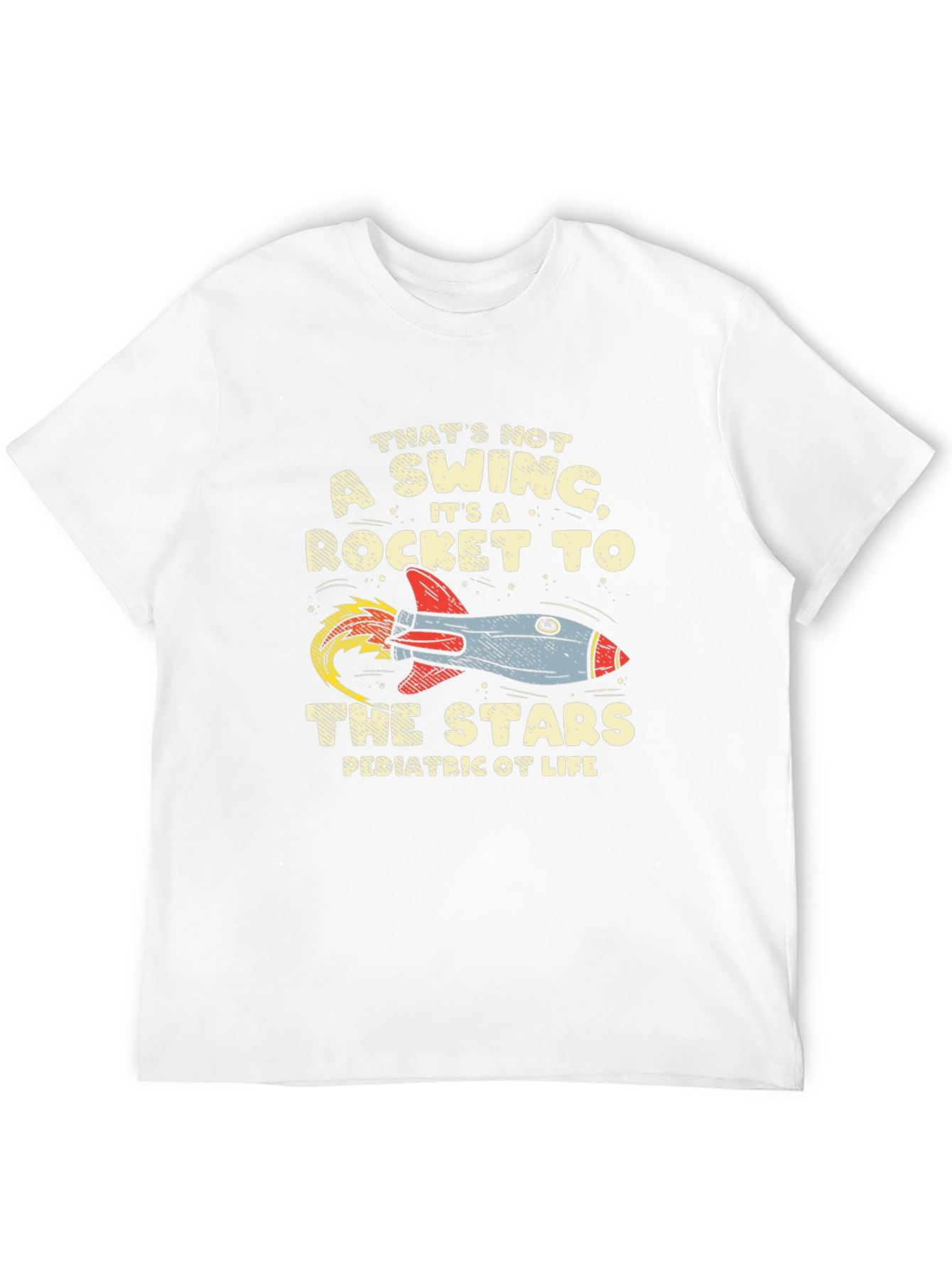 Black Rocket to the Stars Pediatric OT Life T-Shirt view 12