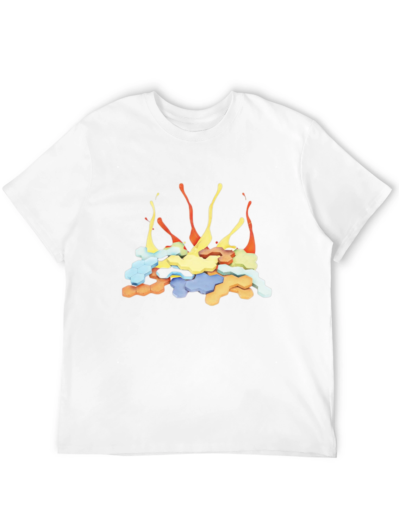 Black Abstract Art Black T-Shirt view 12