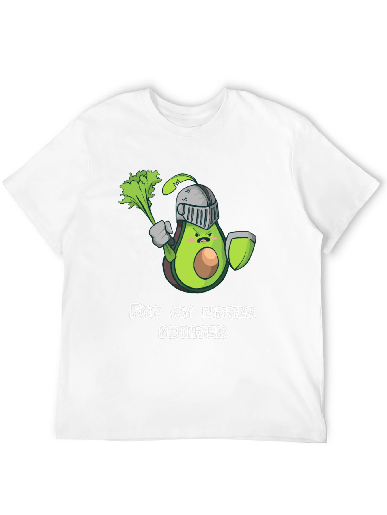 Black Avocado Knight T-Shirt - For My Little Brohter view 12