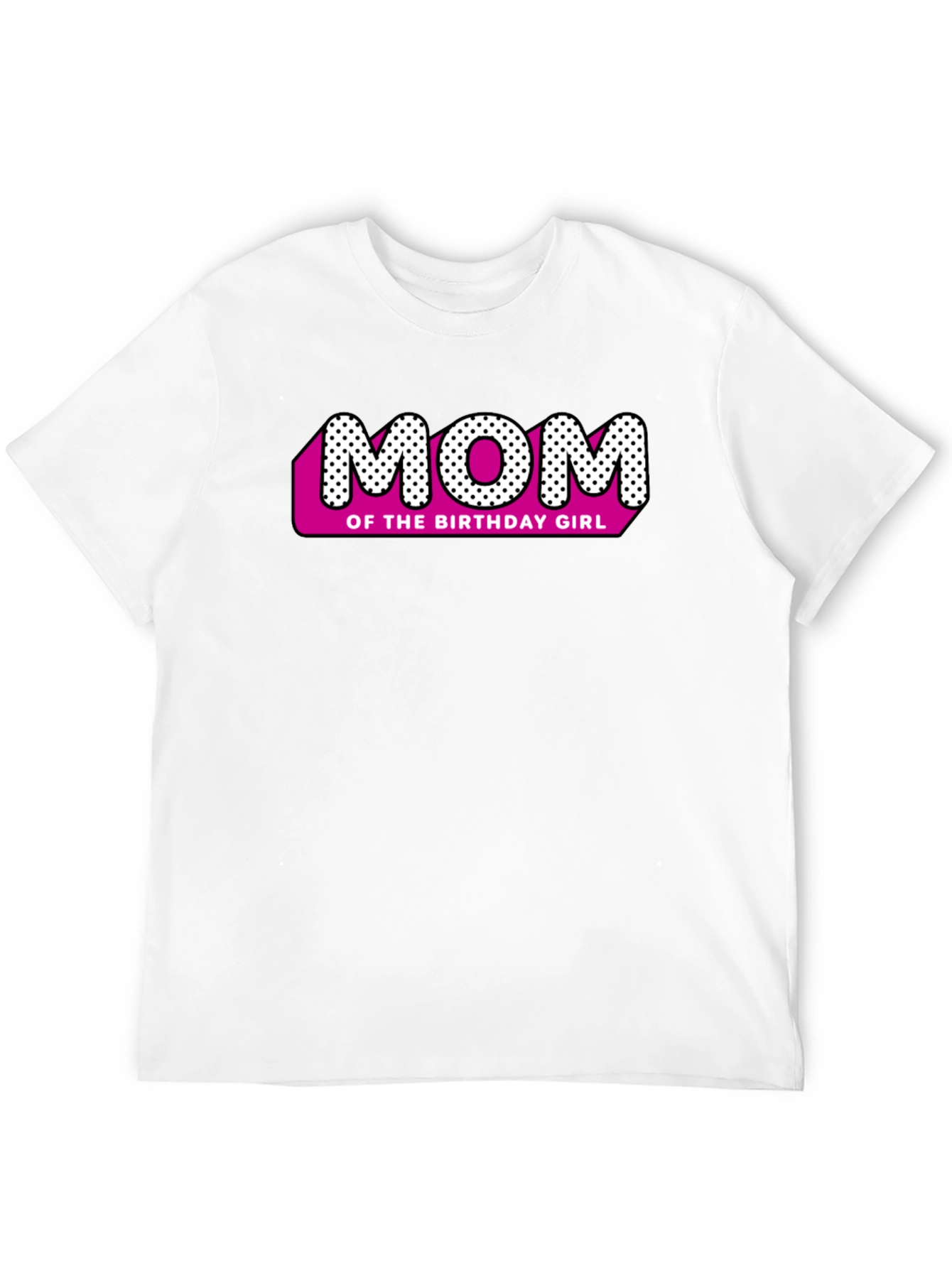 Black Mom of the Birthday Girl Black T-Shirt view 12