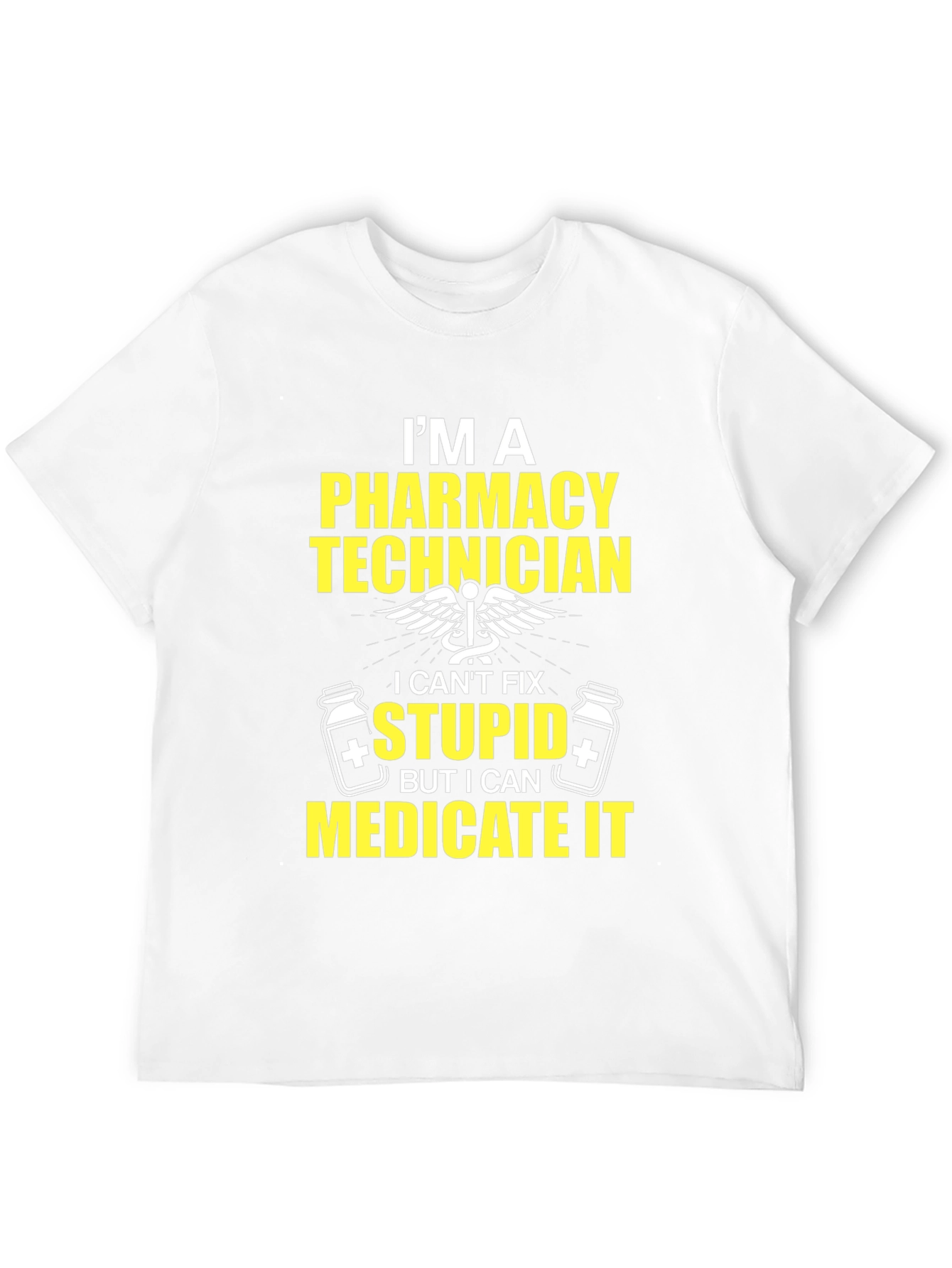 Black Pharmacy Technician T-Shirt - Medicate It view 12