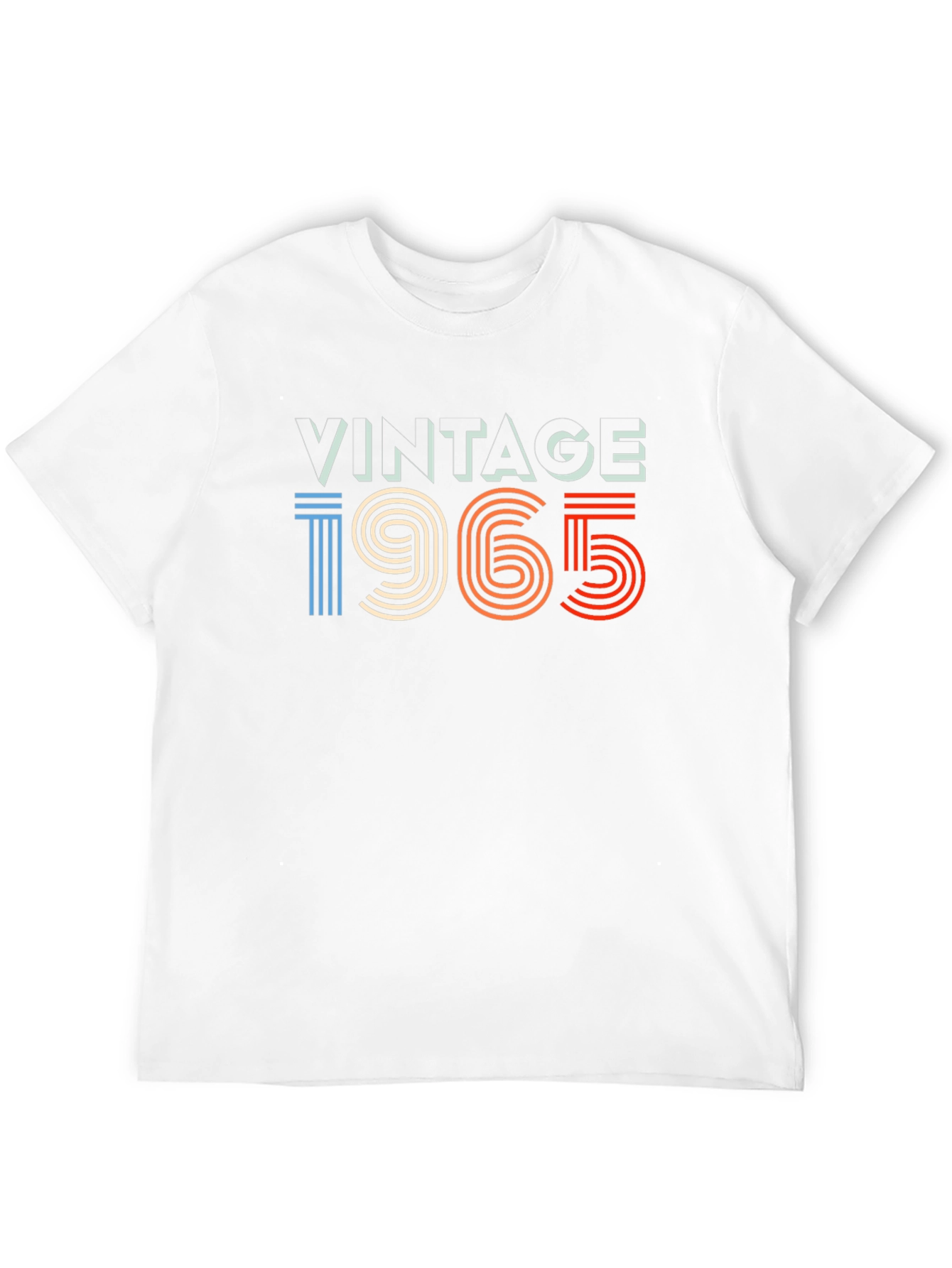 Black Vintage 1965 Graphic Tee - Retro Style Black T-Shirt view 12