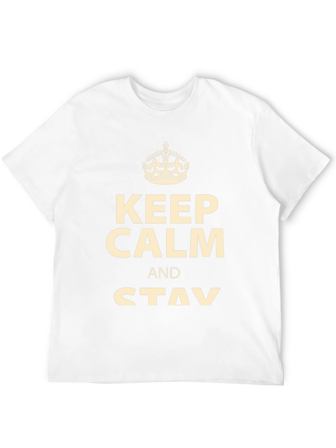 Black Keep Calm and Stay T-Shirt - Men's Graphic Tee view 12