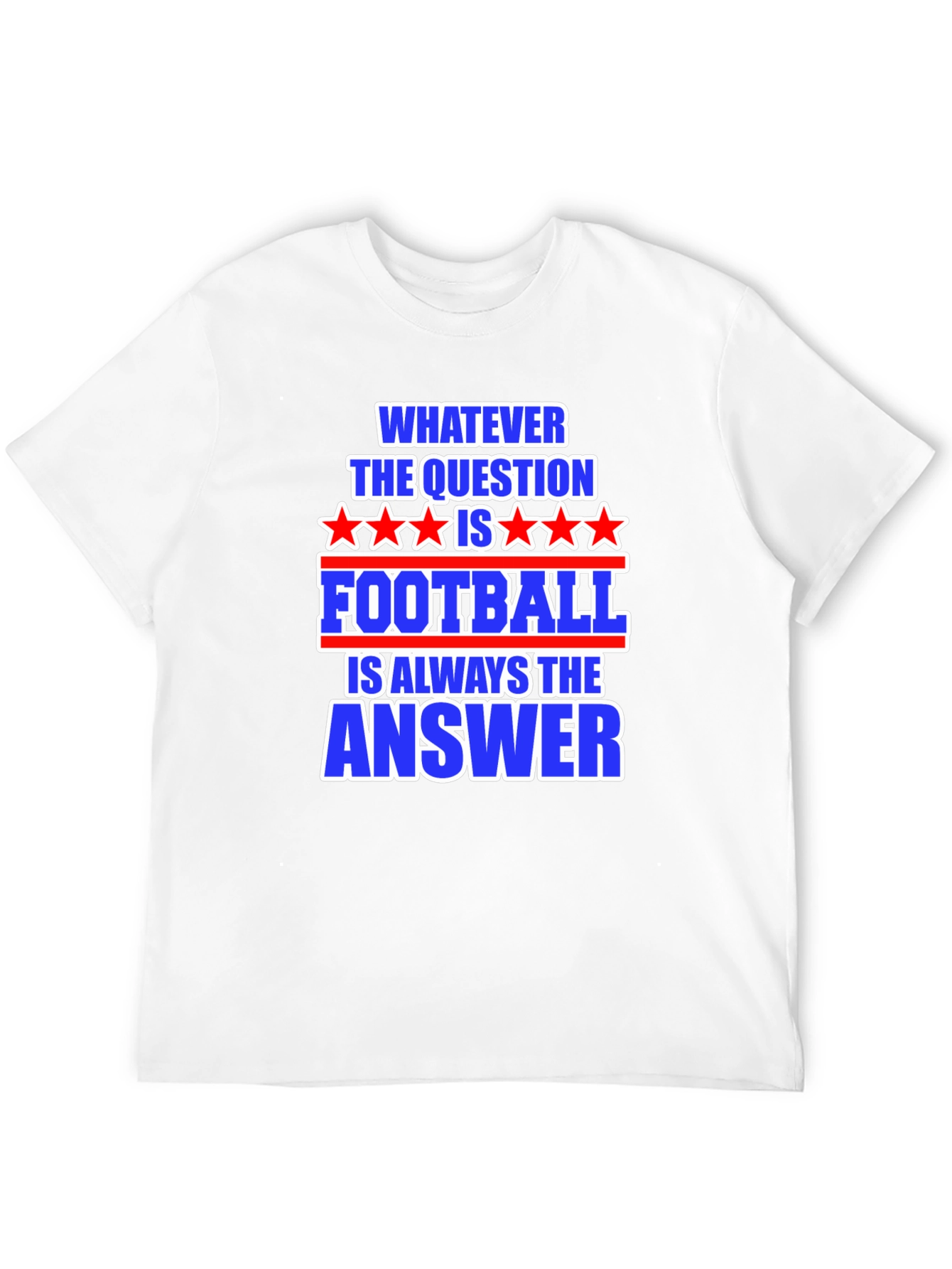 Black Football Answer T-Shirt - Always The Right Choice! view 12