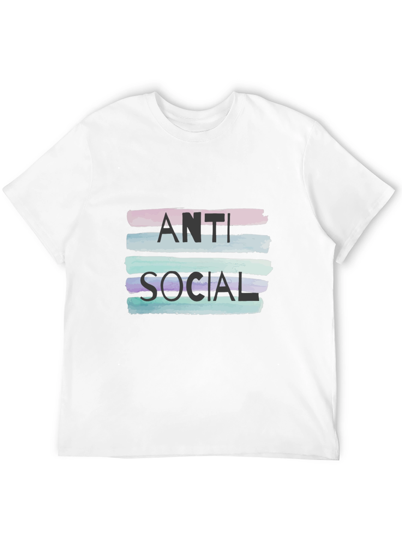 Black Anti Social Graphic Tee - Stylish Statement Shirt view 12
