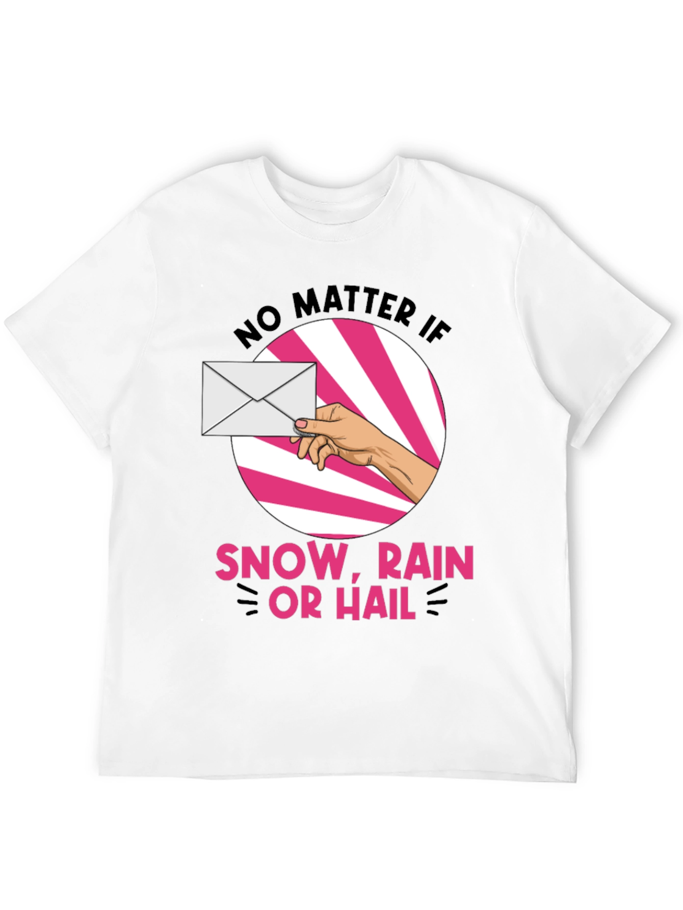 Black Mail Carrier T-Shirt: Snow, Rain or Hail view 12