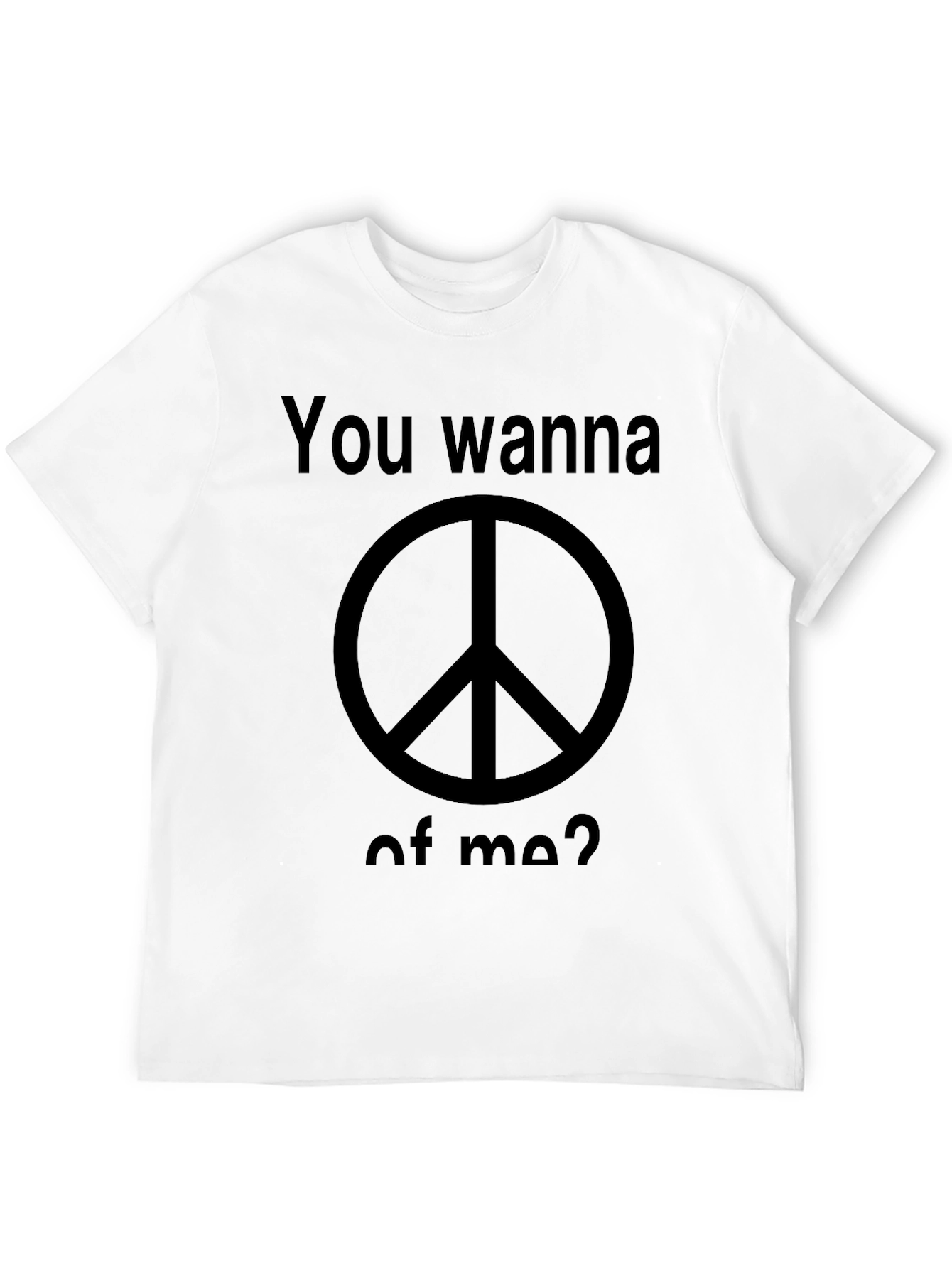 Black Peace Sign T-Shirt - You Wanna Piece of Me? view 12